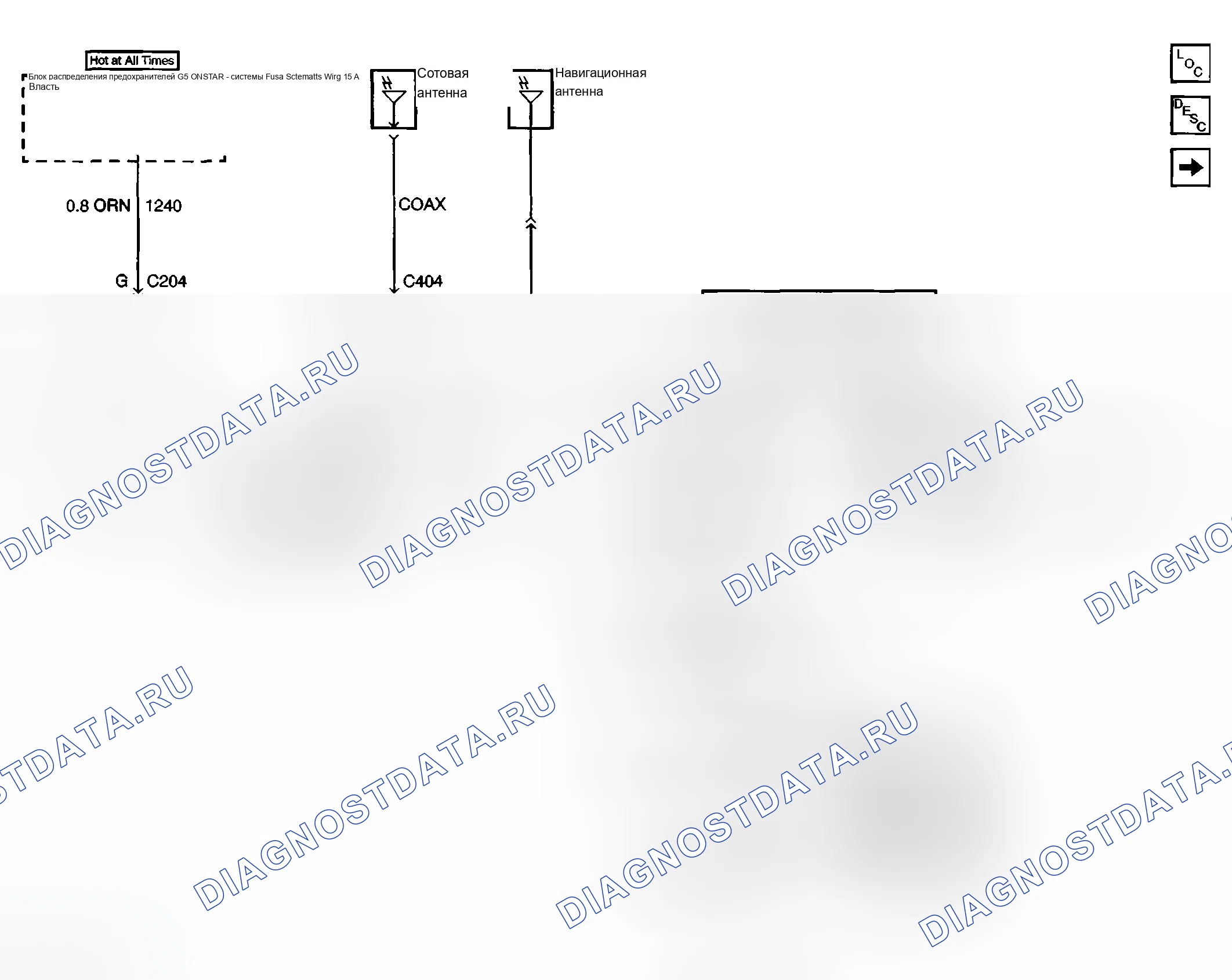 Рис. 77: Схемы OnStar. Buick Century VI