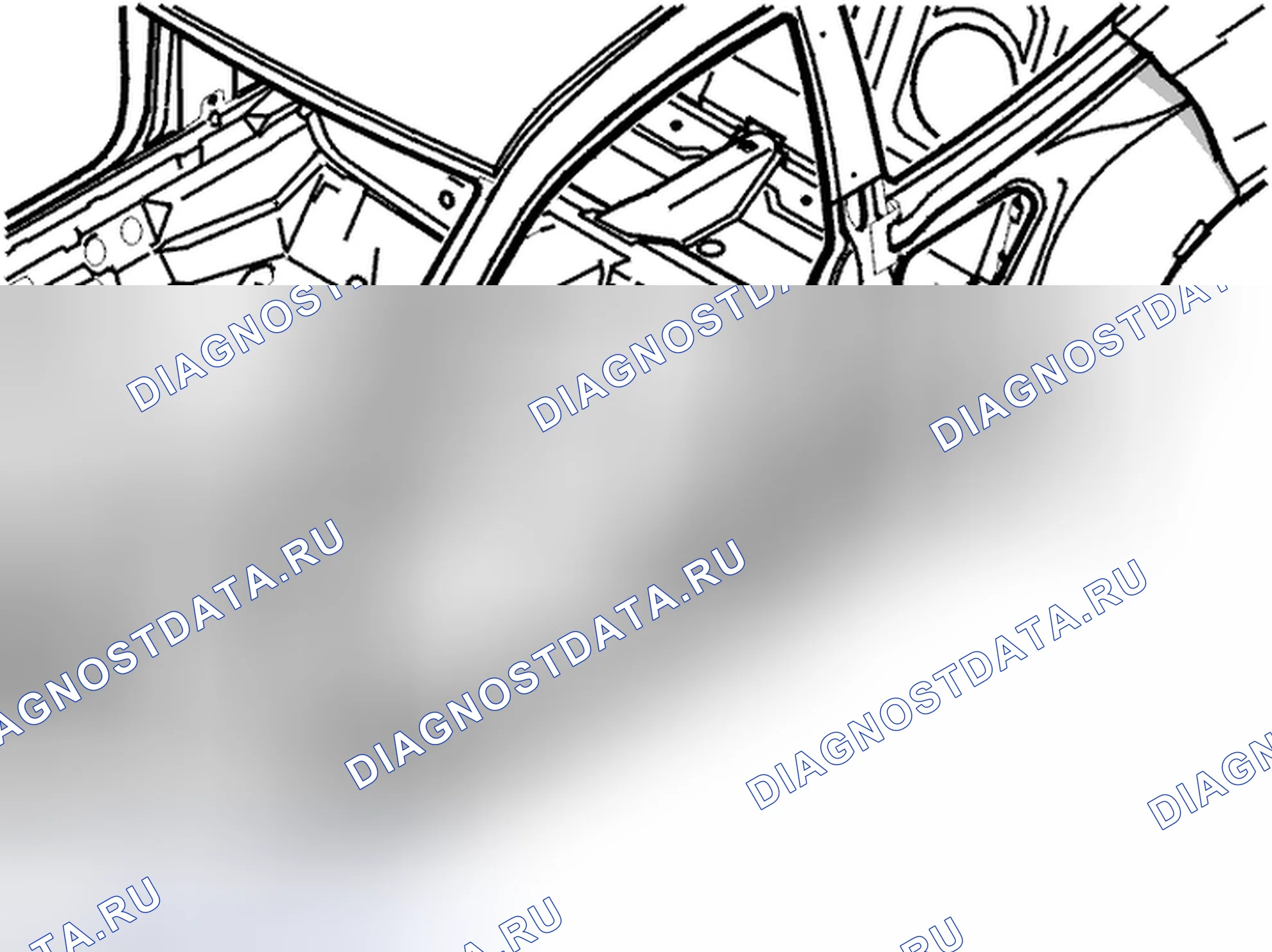 Рис. 134: Дверной подоконник и усилитель подоконника, заменить. Volvo C70 I