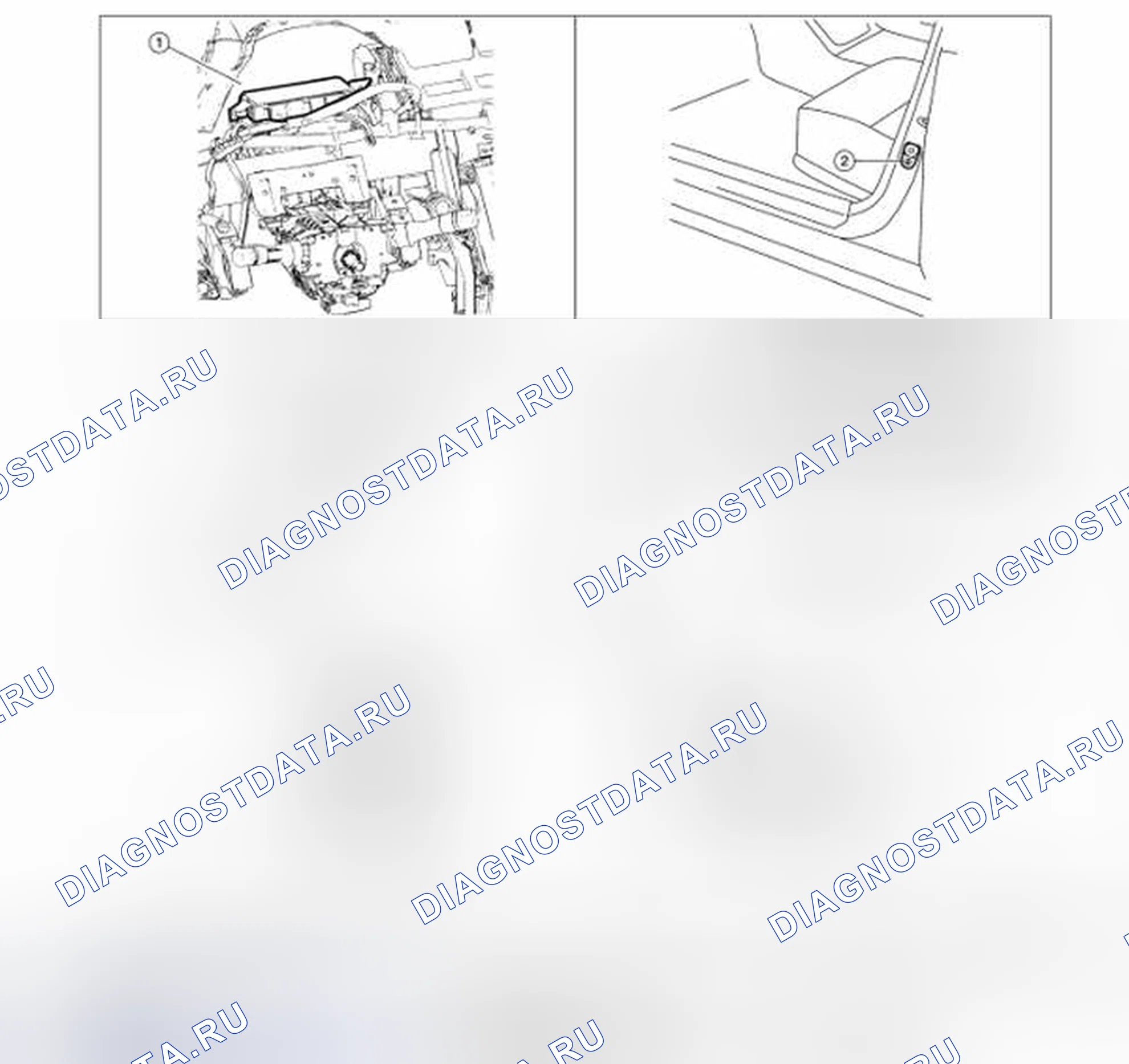 Рис. 47: Расположение компонентов. Nissan Altima L32