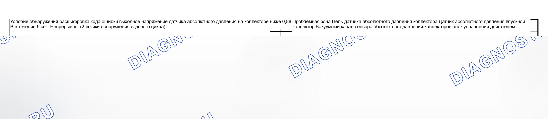 Рис. 244: Состояние обнаружения расшифровка кода ошибки и проблемная область. Suzuki Aerio I