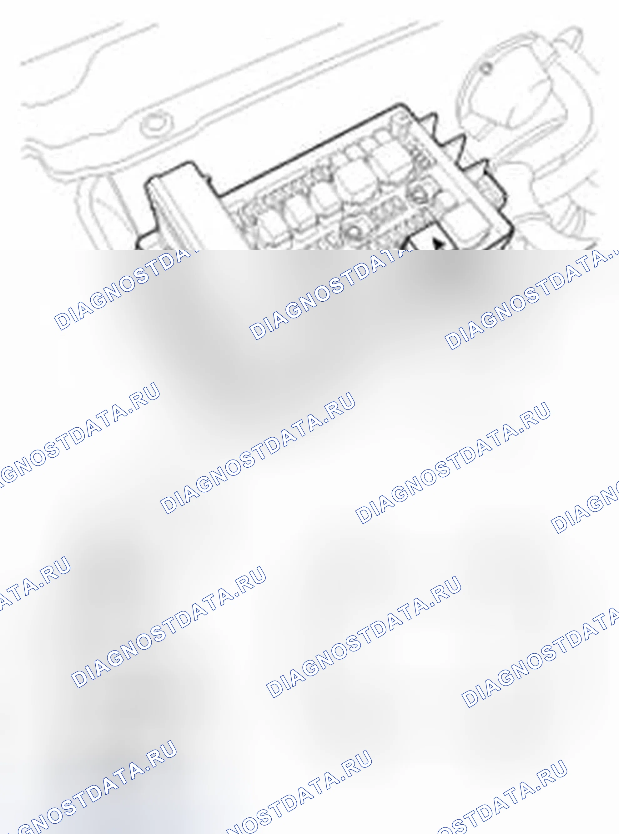 Рис. 5: Проверка реле головного фонаря. Hyundai Equus II