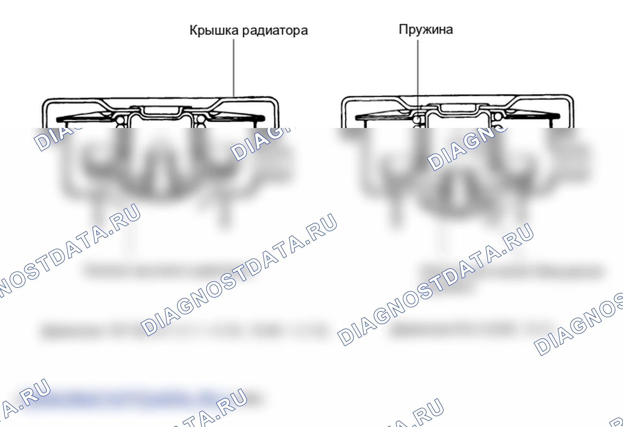 Детали крышки радиатора. Hyundai H-1 A1