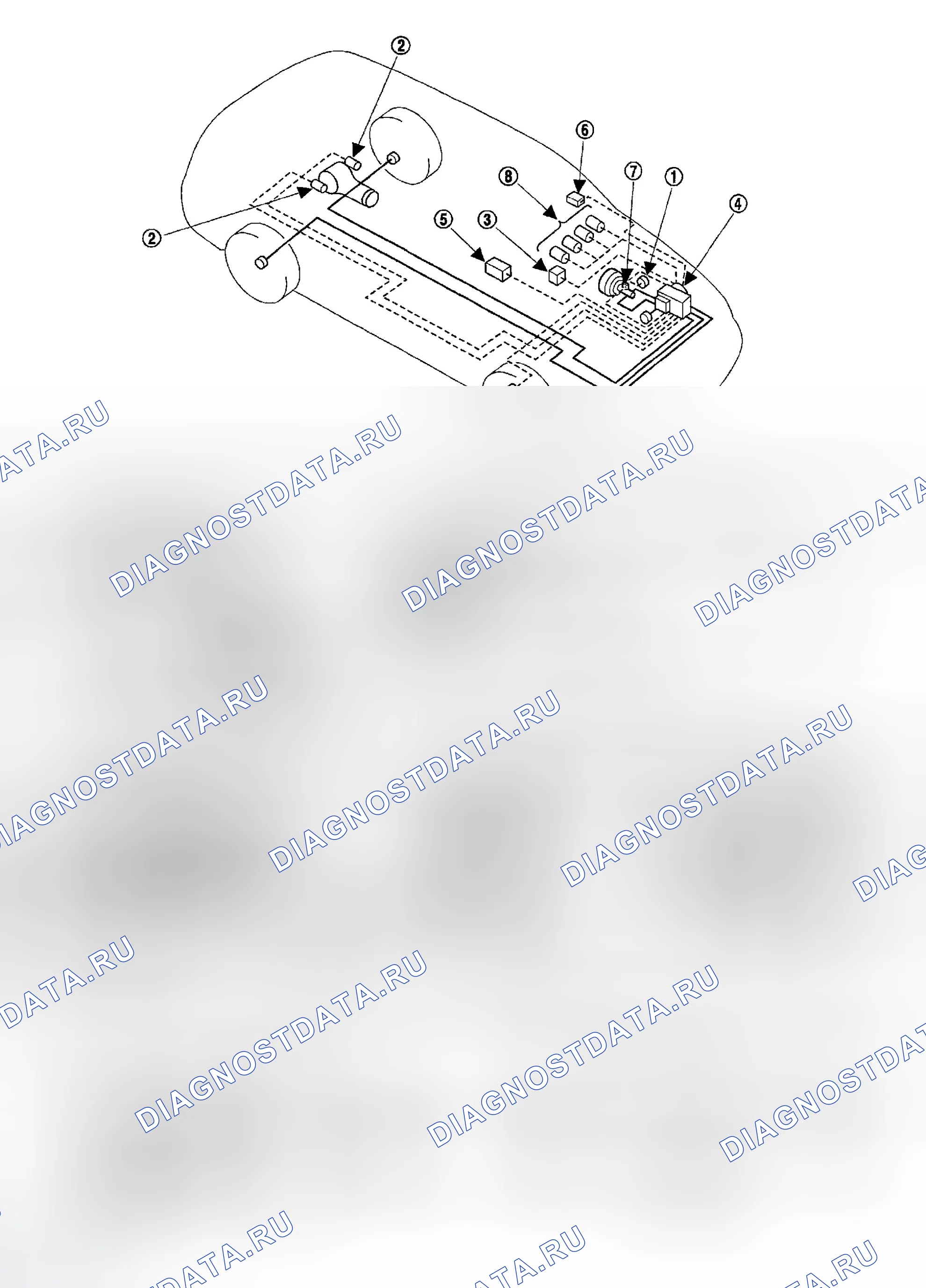 Рис. 22: МЕСТО УСТАНОВКИ КОМПОНЕНТОВ. Infiniti FX35 I