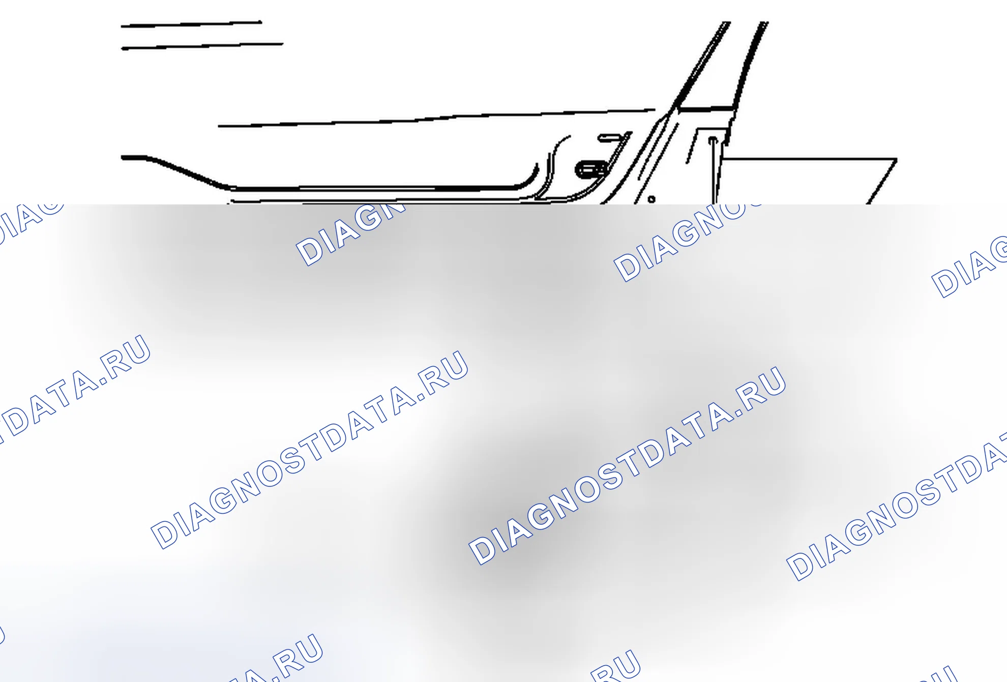 Рис. 13: Замена задней части панели качалки. Cadillac SRX II