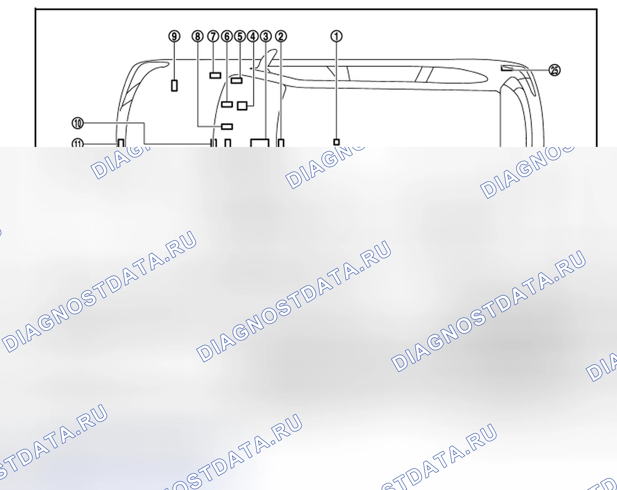 Рис. 17: Расположение компонентов. Infiniti QX56 II