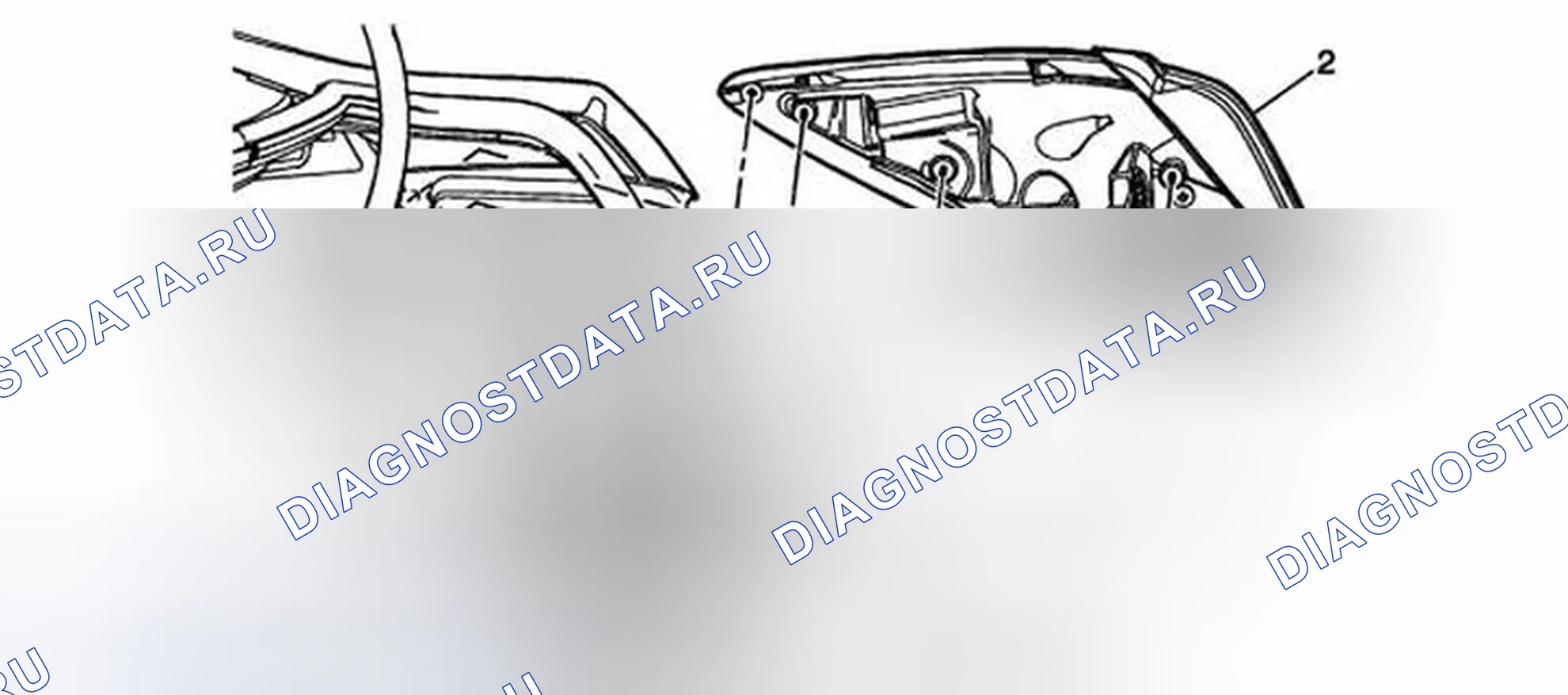 Рис. 7: Замена задней лампы. Buick LaCrosse II