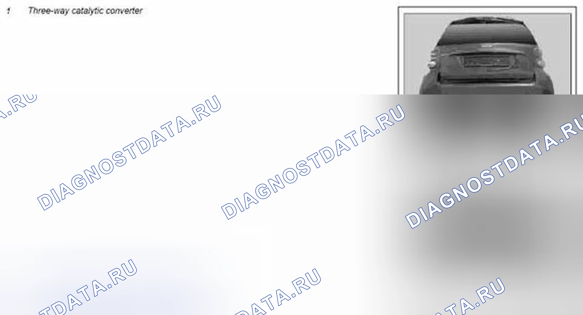 Рис. 1: Трехходовой каталитический нейтрализатор, описание компонентов - GF49.10-P-2010MCU. Kia Soul I