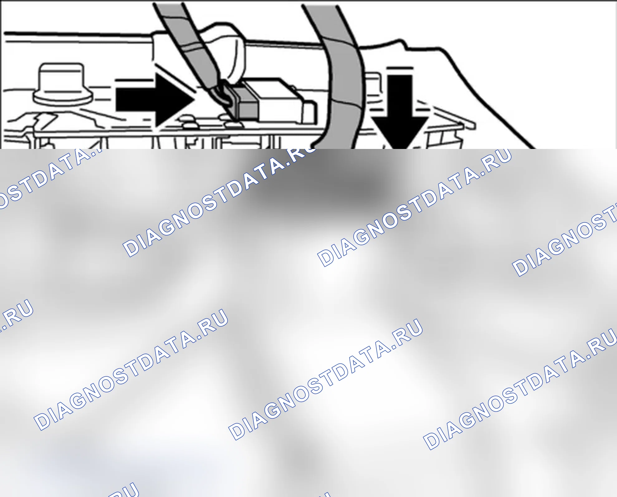 Рис. 1039: Установка крышки для двигателя люка. Porsche 911 GT3 997