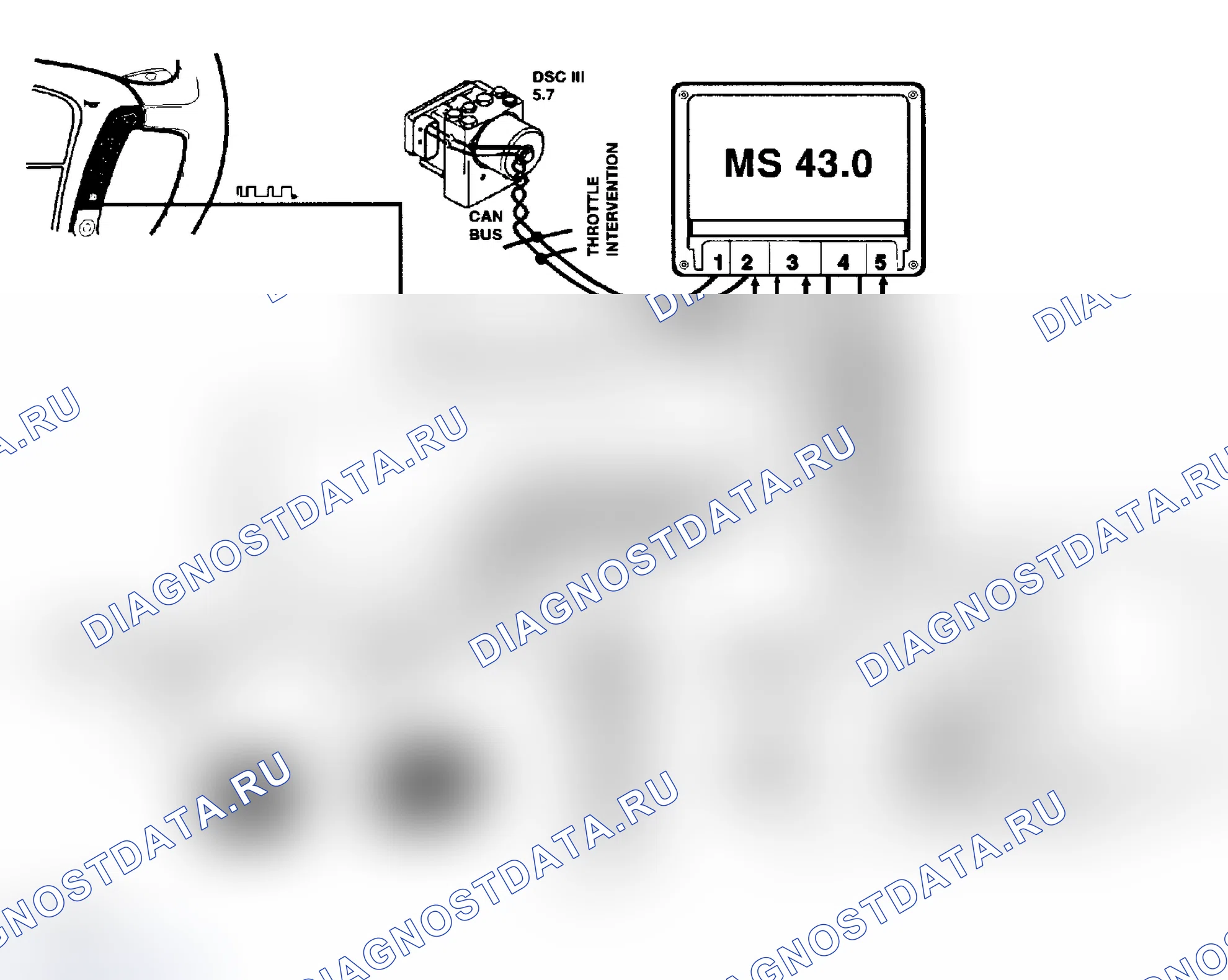 Рис. 536: Электронная дроссельная система - EML. BMW M3 E46