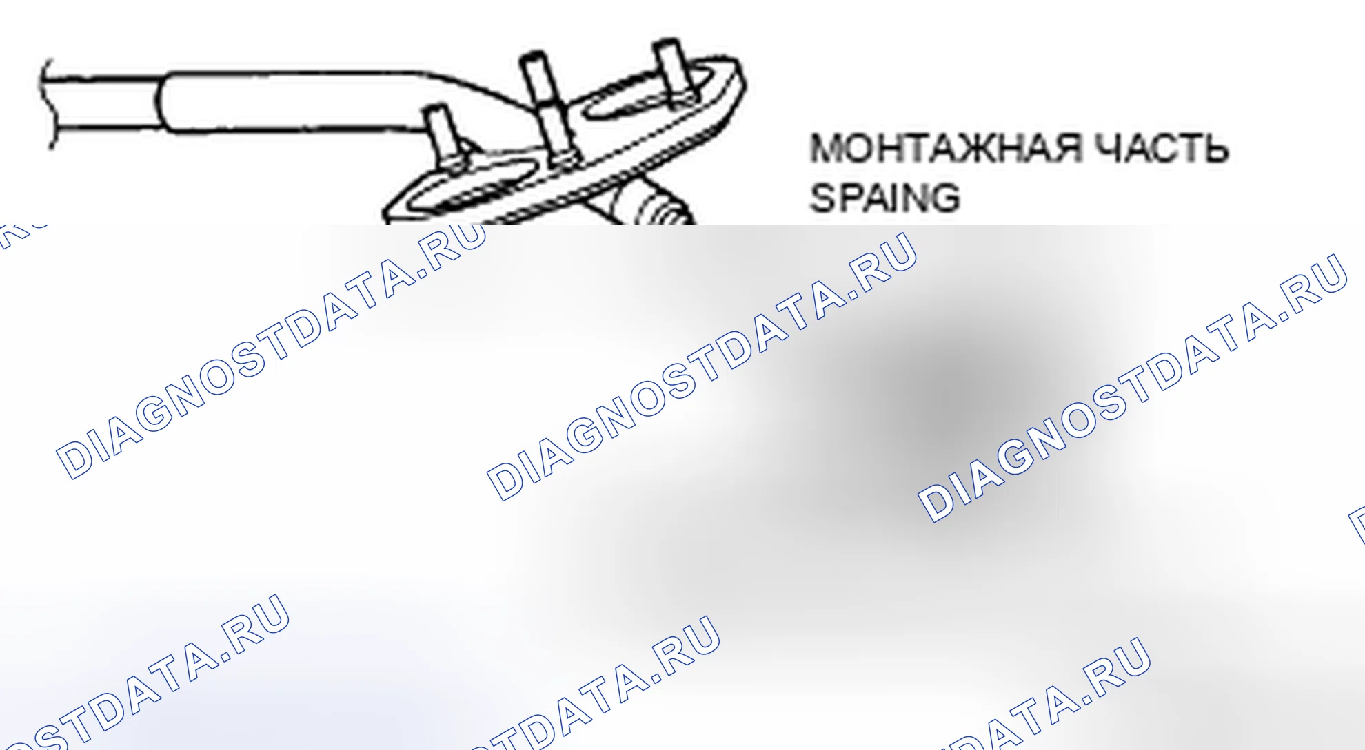 Рис. 17: Примечание по монтажу троса переднего стояночного тормоза. Mazda CX-9 I