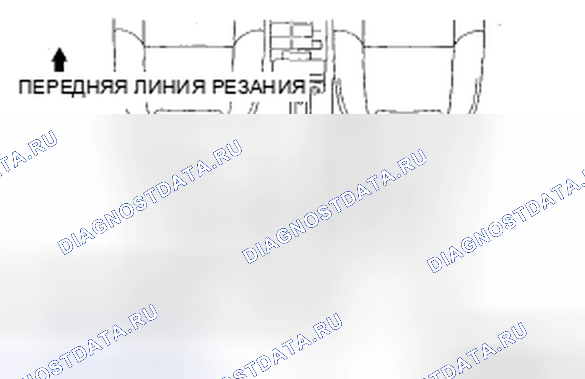 Рис. 25: Только при демонтаже канала № 3 заднего отопителя. Mazda CX-9 I рестайлинг
