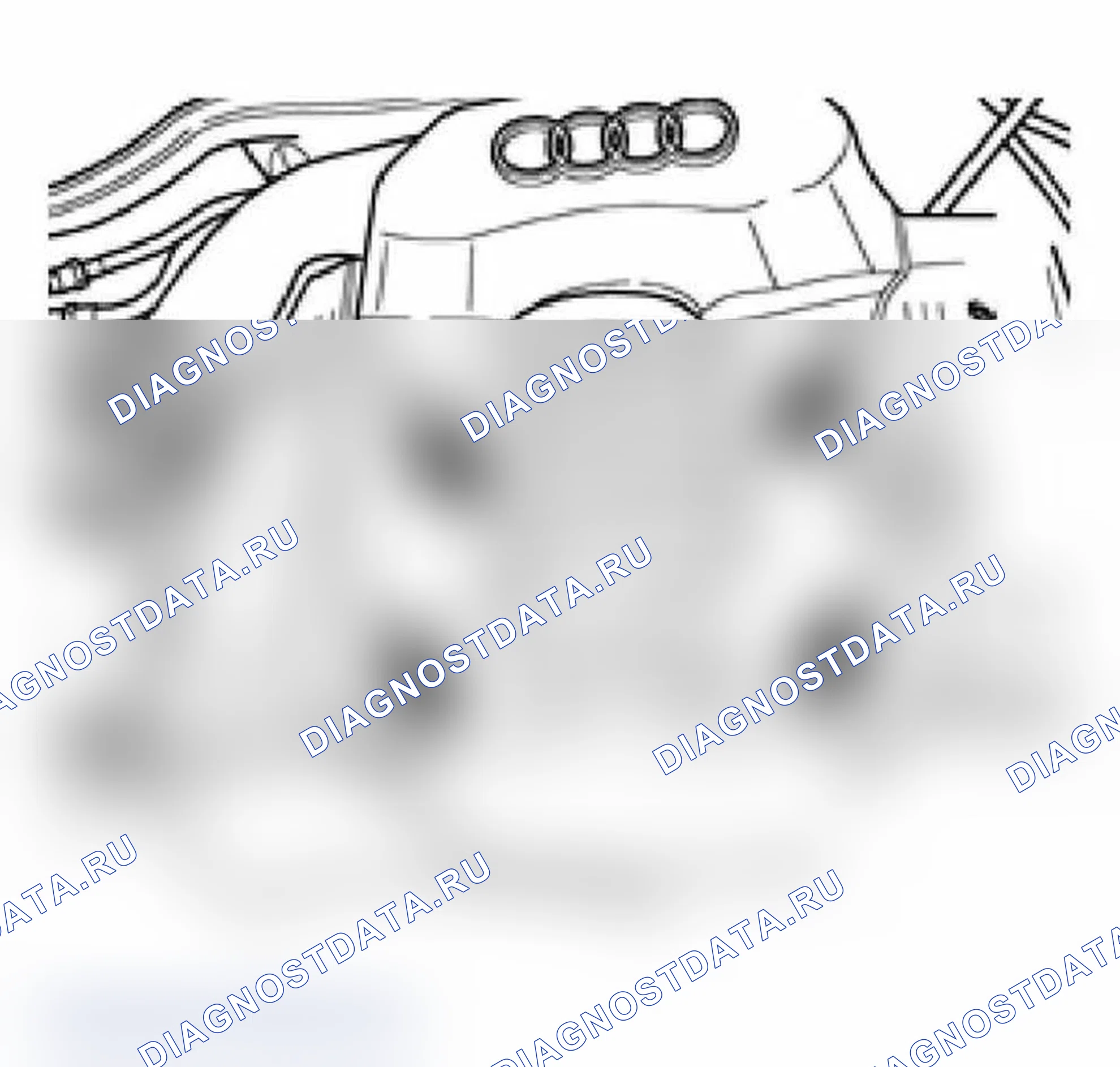 Рис. 510: Давление масла, проверка. Audi A6 C5 рестайлинг