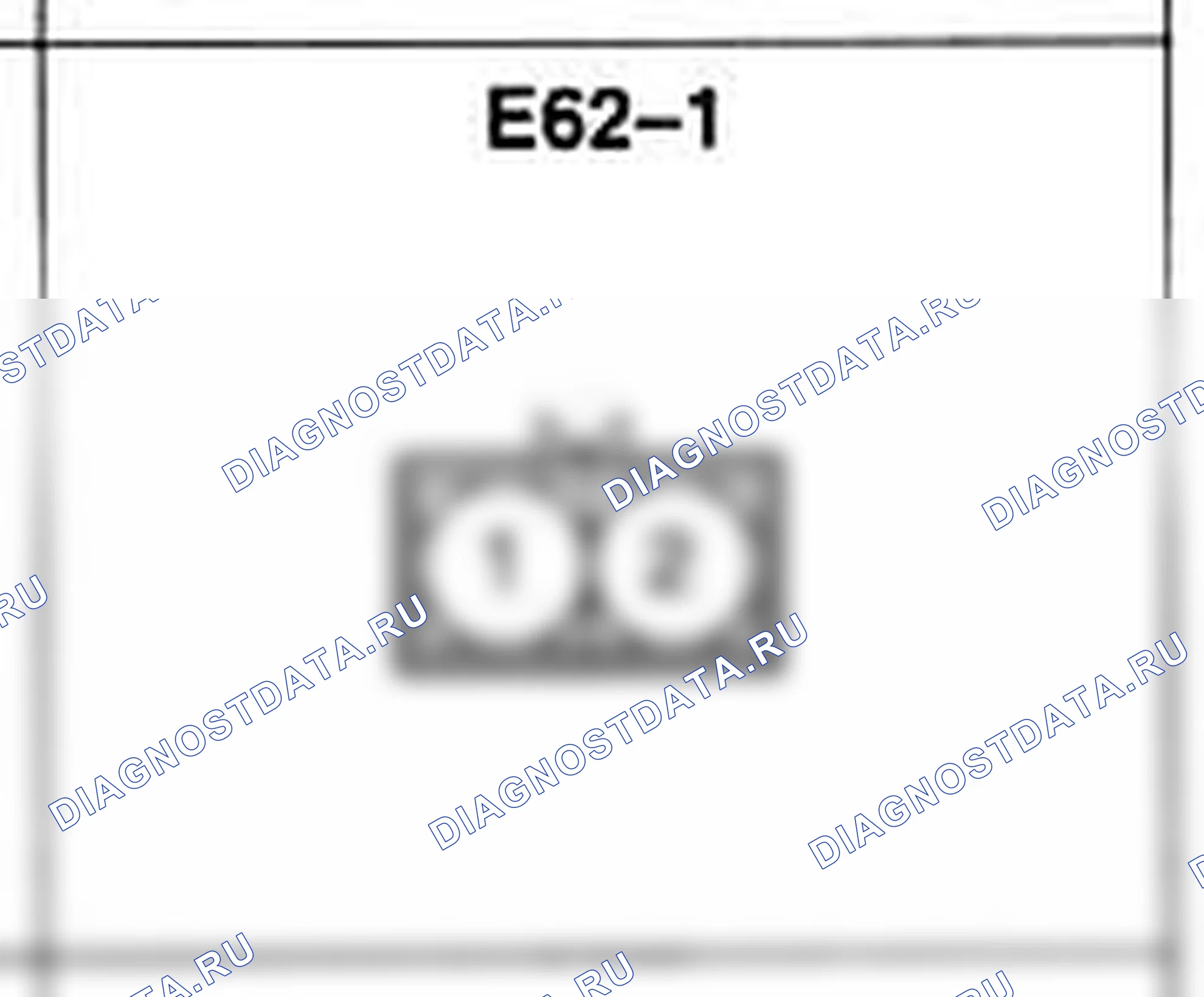 Распиновка разъёма E62-1 — жгута двигателя. Hyundai Atos MX