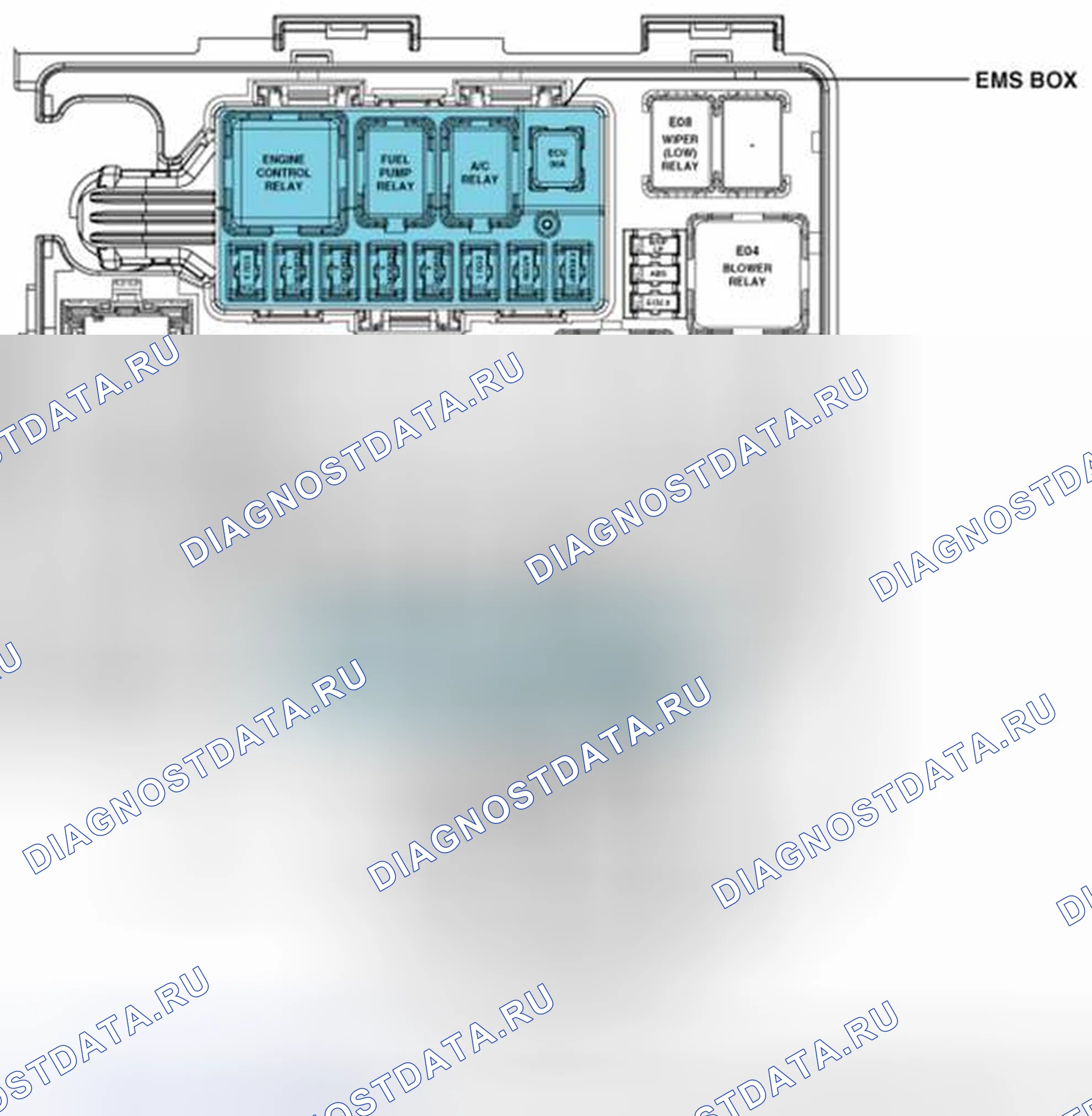Рис. 3: Расположение компонентов. Geely SC7 I