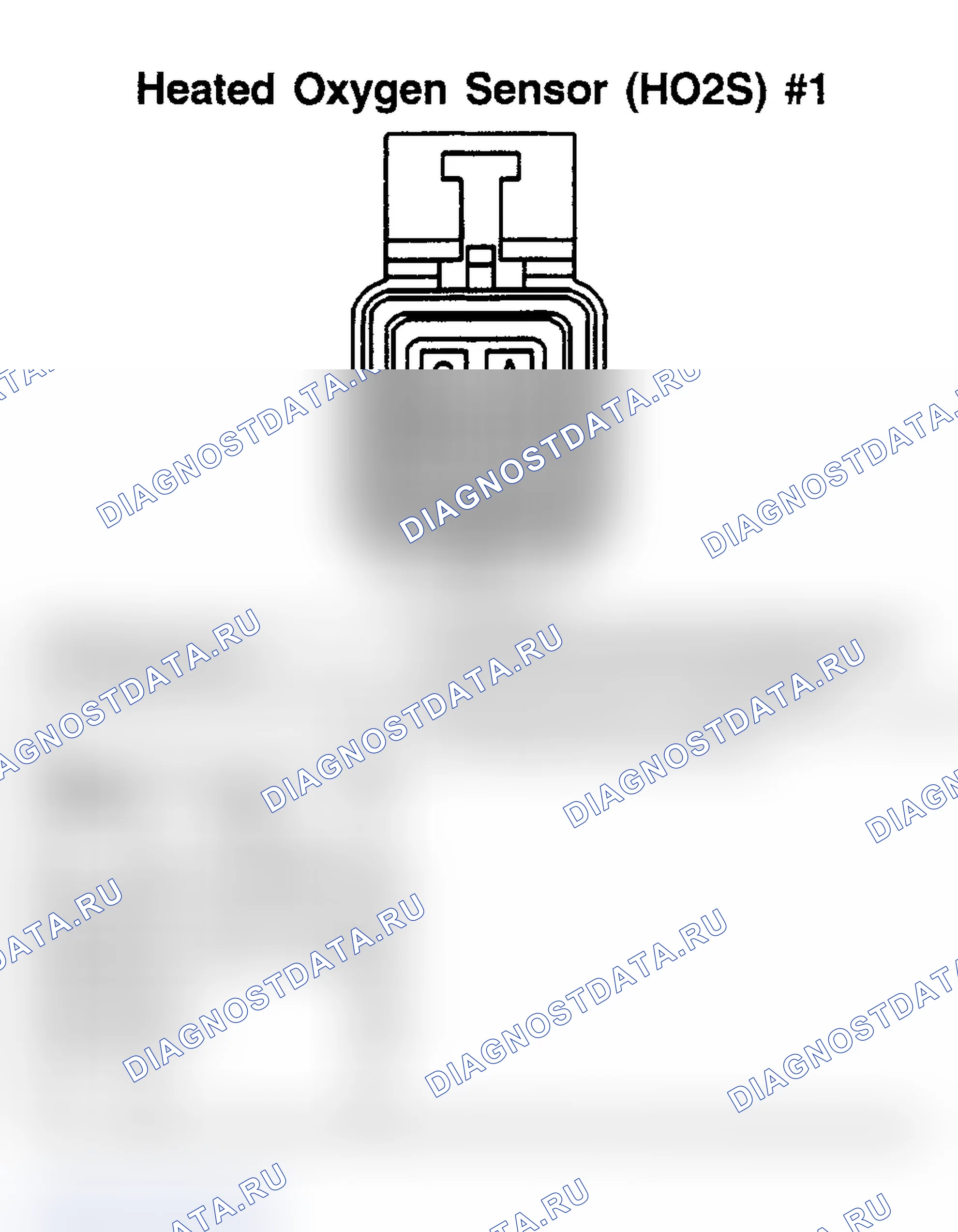 Рис. 64: ДАТЧИК НАГРЕТОГО КИСЛОРОДА (подогреваемый кислородный датчик) No1. Pontiac Trans Sport II