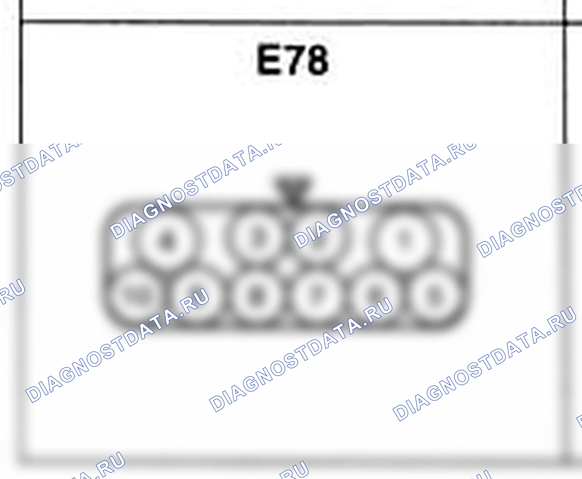 Распиновка разъёма E78 — жгута двигателя. Hyundai Atos MX