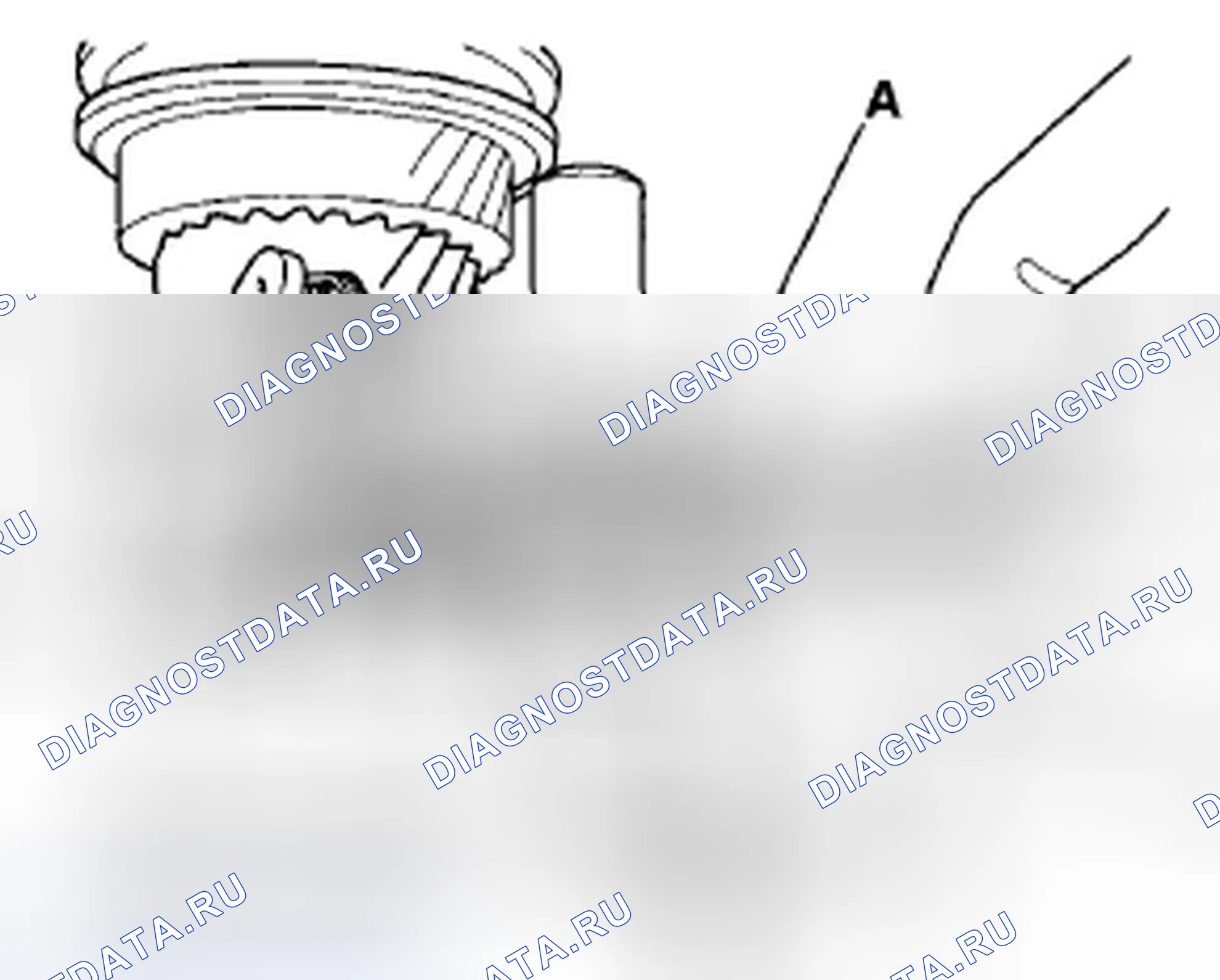 Рис. 99: Проверка зазора вилки обратного переключения. Honda Civic VIII
