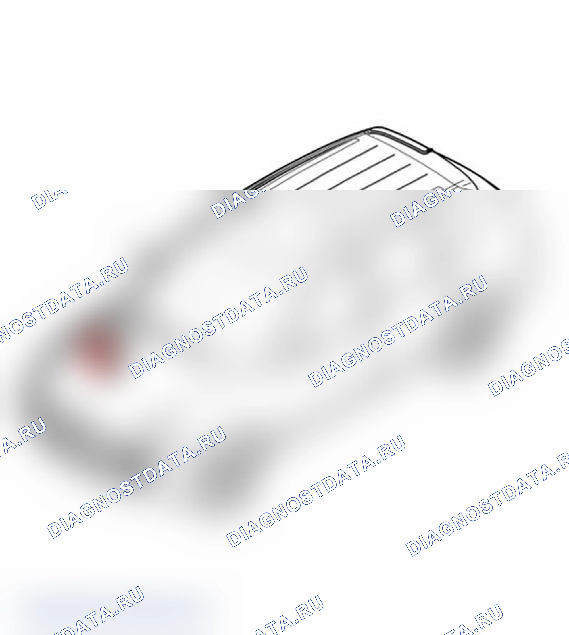 Рис. 57: Демонтаж резервуара для системы омывателя ветрового стекла. Porsche Cayenne S I рестайлинг
