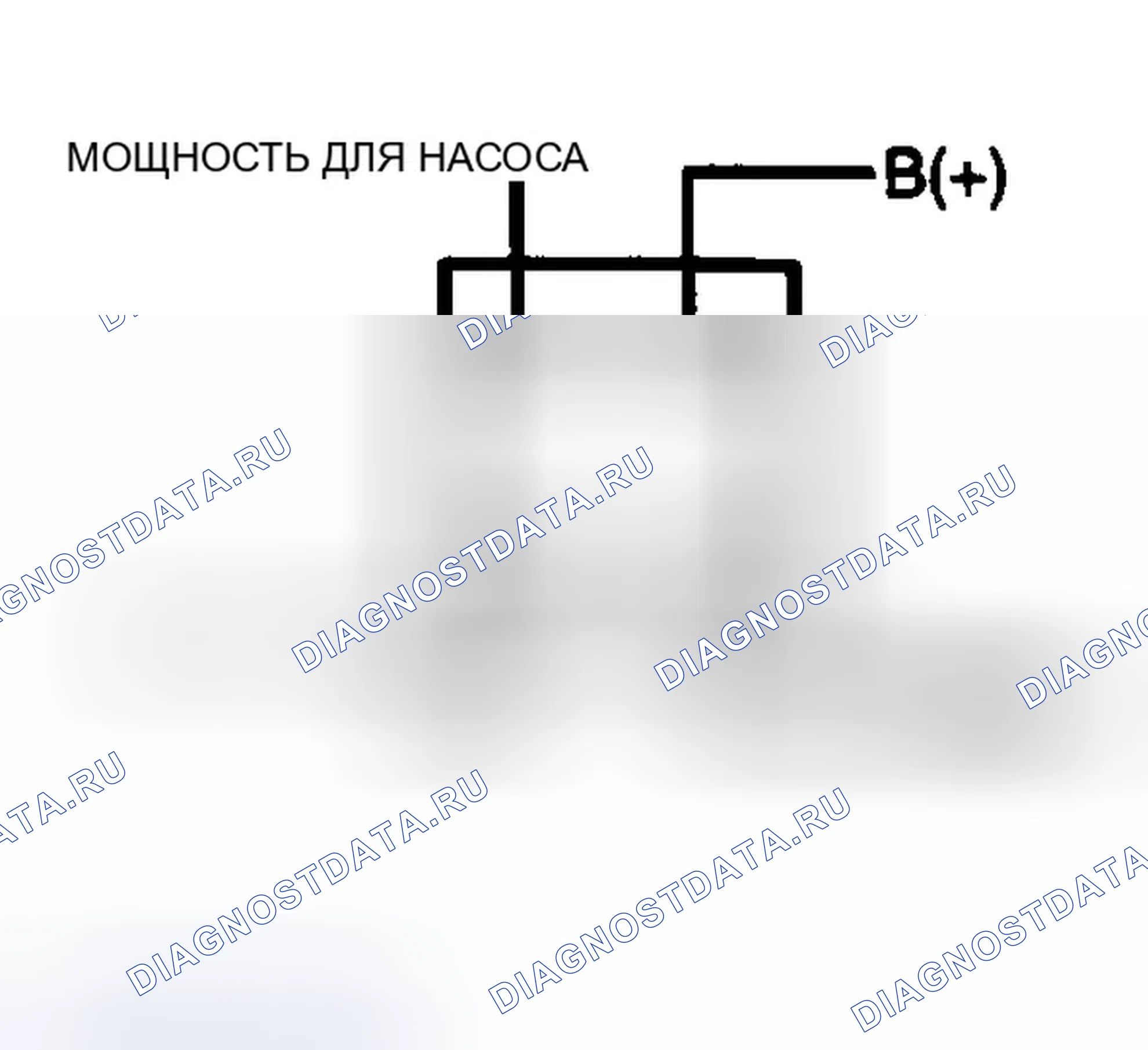 Рис. 54: Идентификация контактов реле топливного насоса (зонд). Ford Contour I