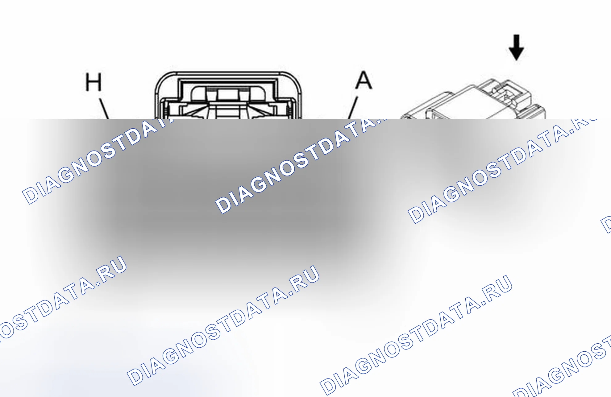 Рис. 185: X304 Привязные ремни для консоли. Chevrolet Malibu VIII