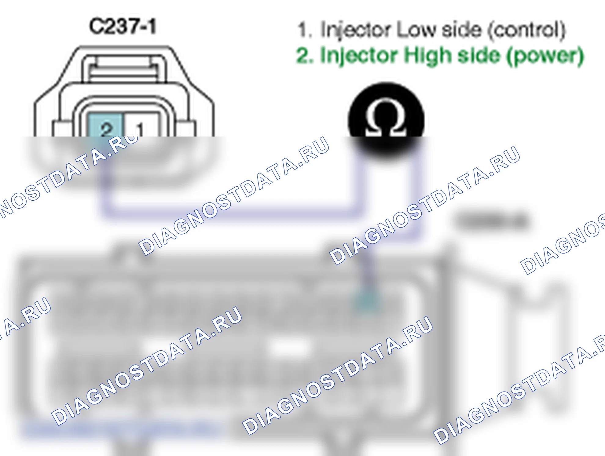 Контроль проводов — P0201. Hyundai Santa Fe CM