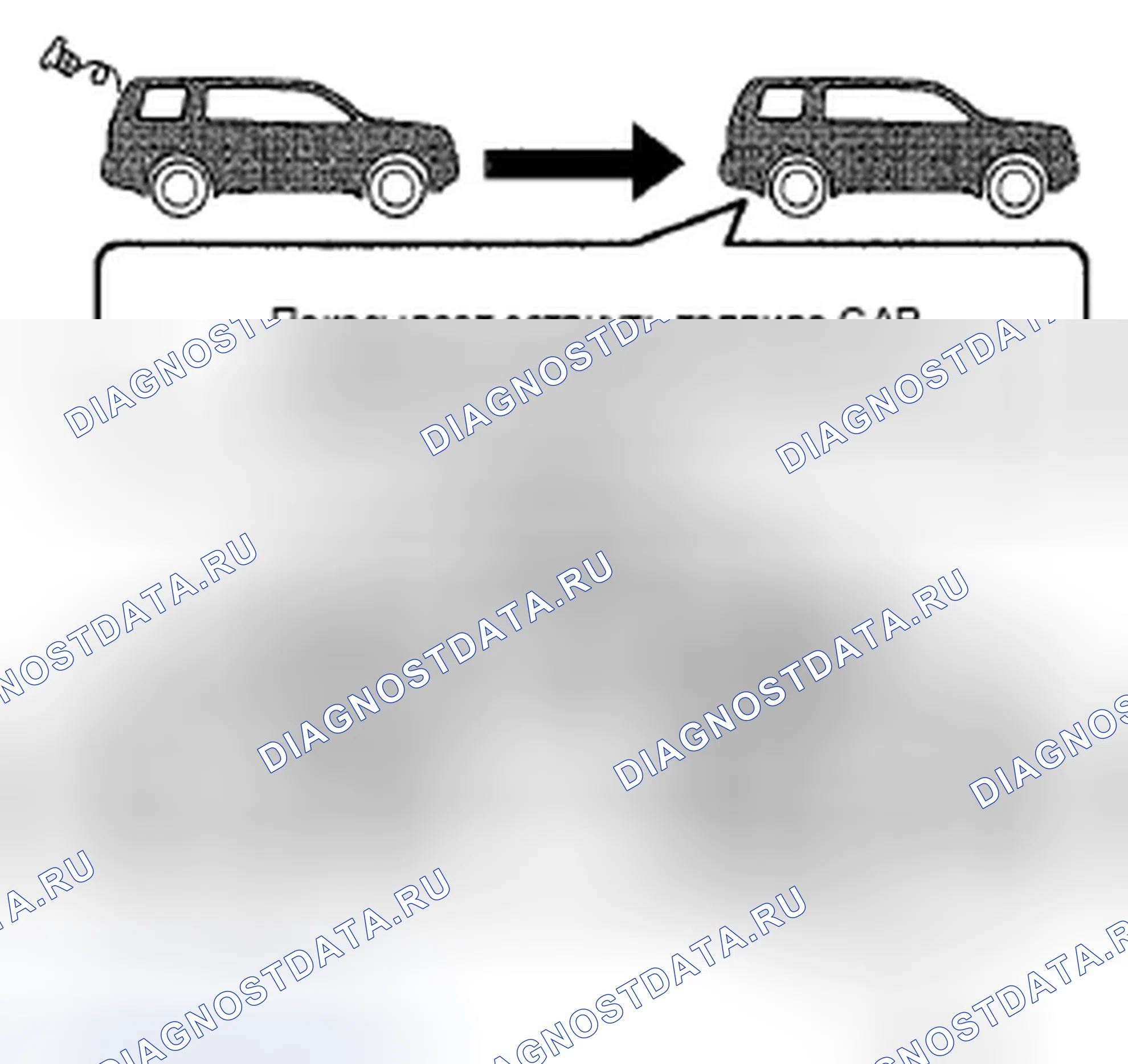 Рис. 55: Предупреждающее сообщение о топливной пробке. Honda Pilot II
