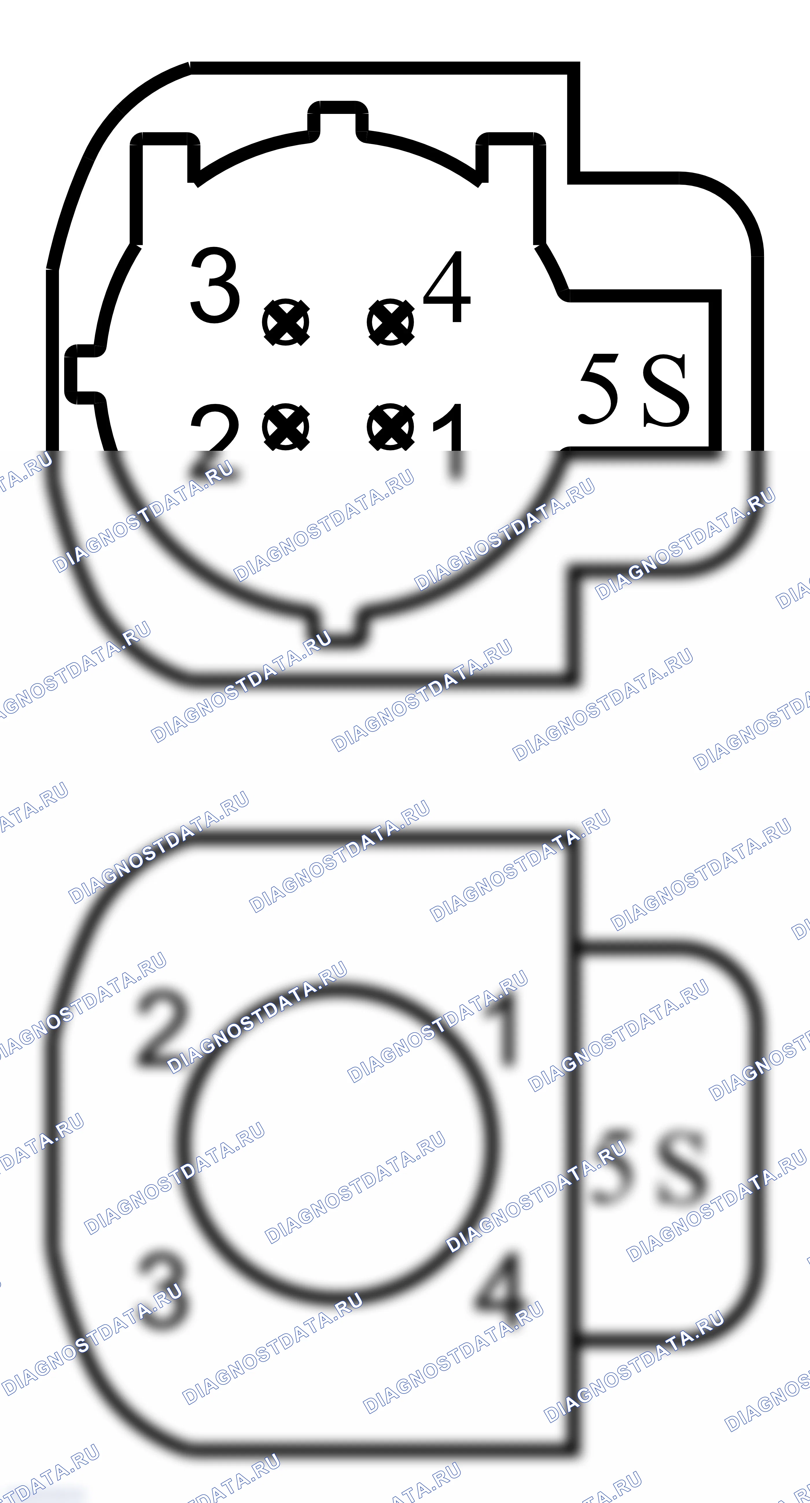 Распиновка разъёма 4E0 035 750 E — внешний вид и расположение контактов. Porsche 718 Cayman 982