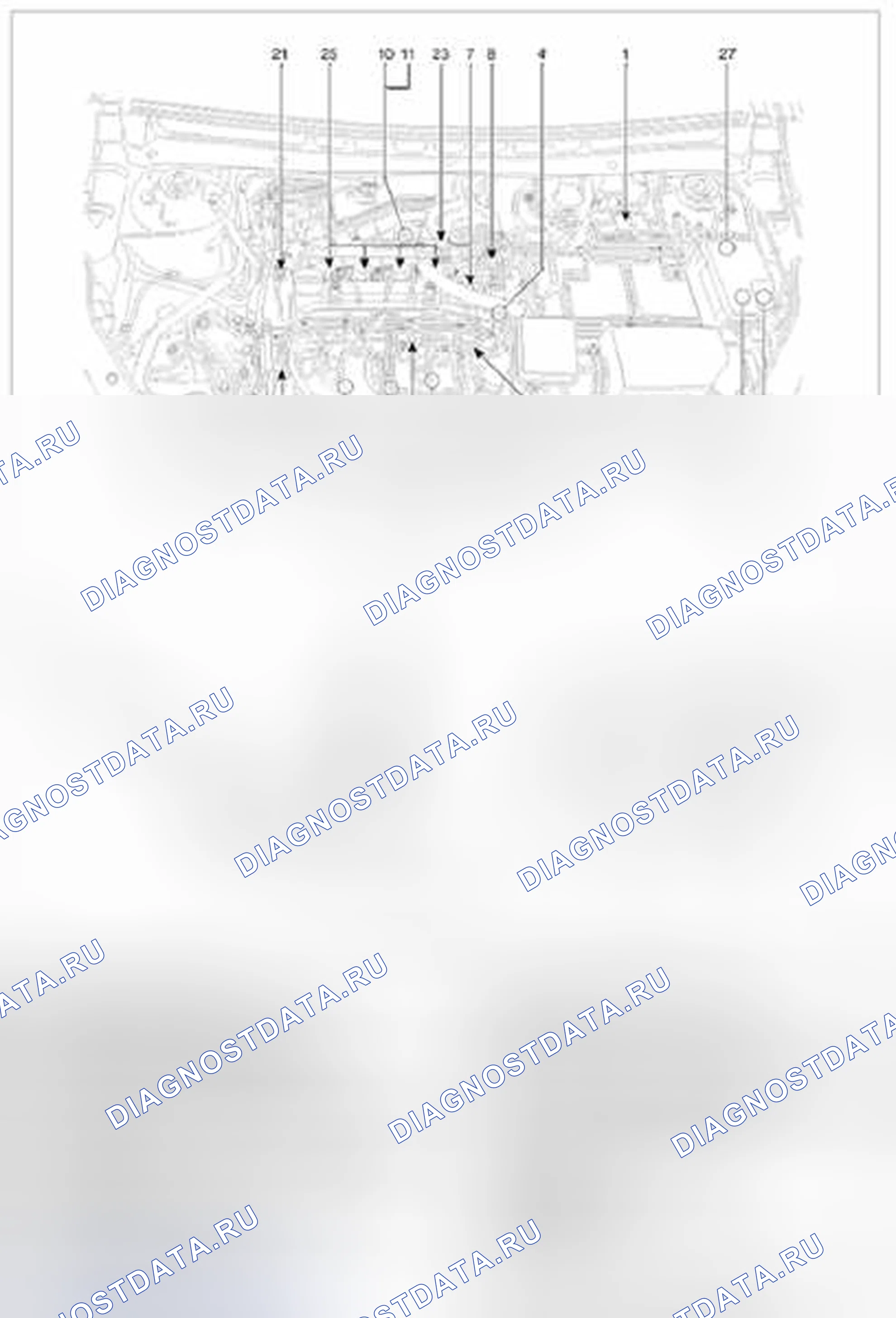 Рис. 132: Расположение компонентов. Geely Vision X3 Pro I