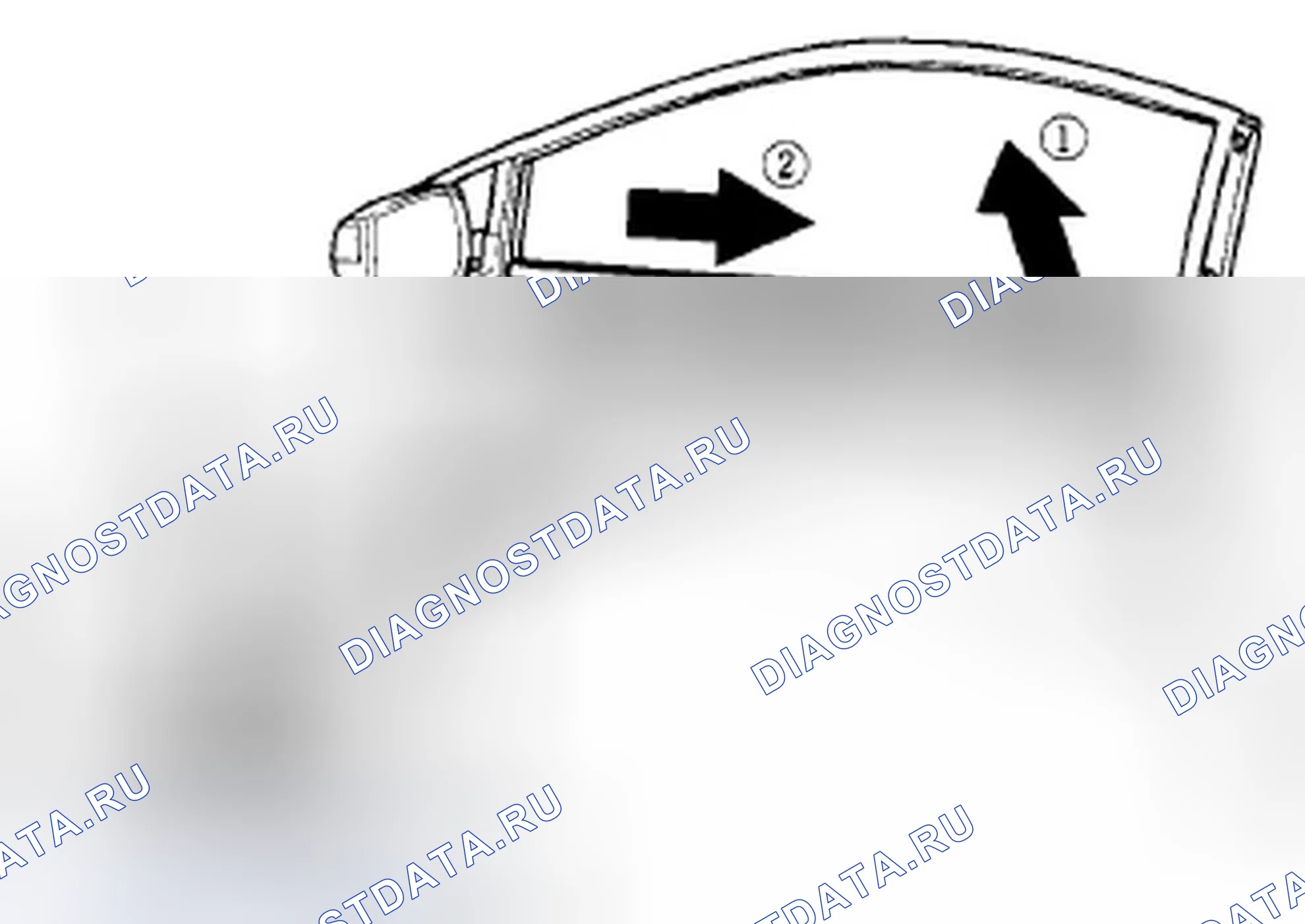 Рис. 62: Замена внешней погодной полосы стекла передней двери. Honda Insight ZE2 рестайлинг