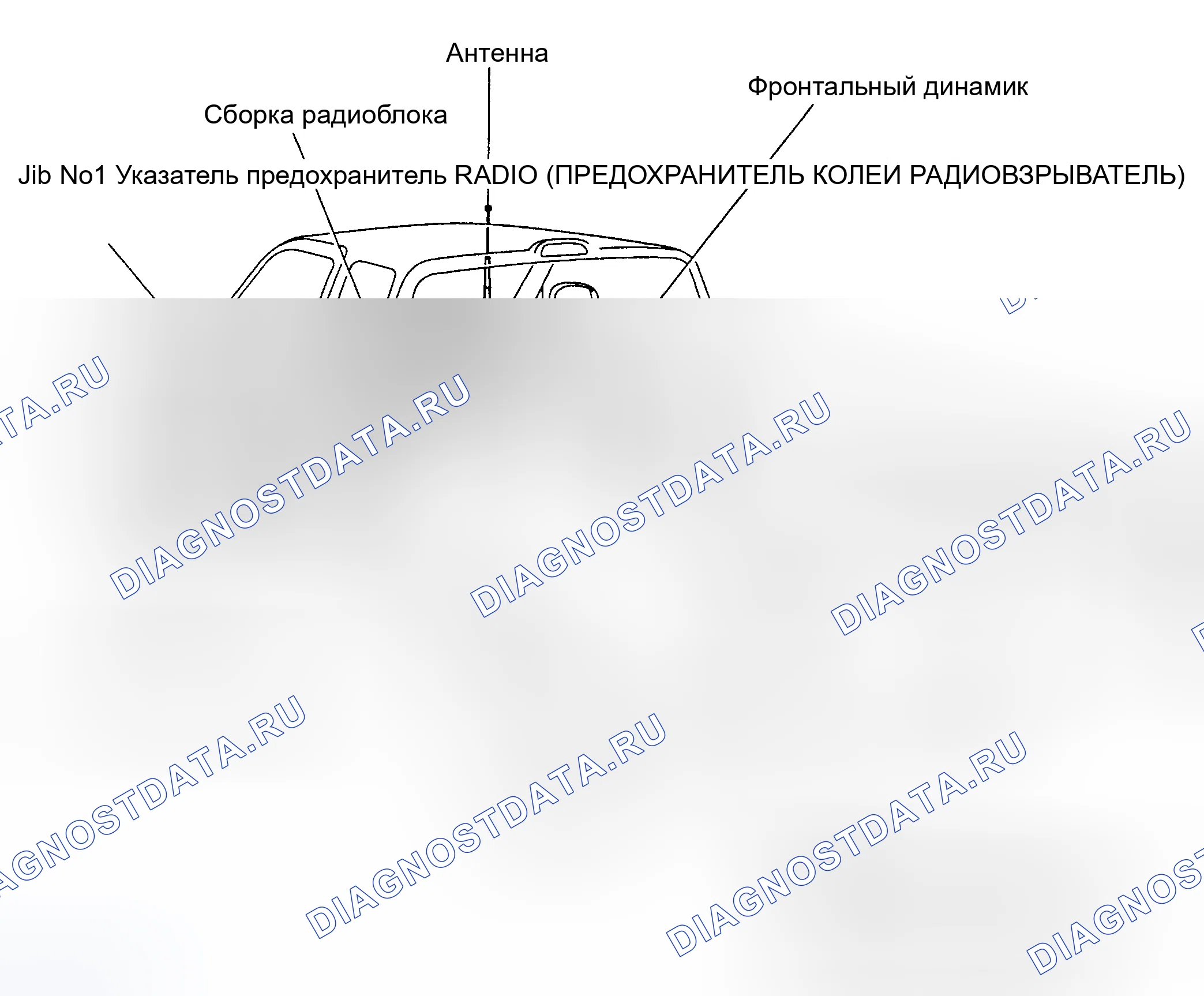 Рис. 8: РАСПОЛОЖЕНИЕ КОМПОНЕНТОВ. Toyota Tacoma I
