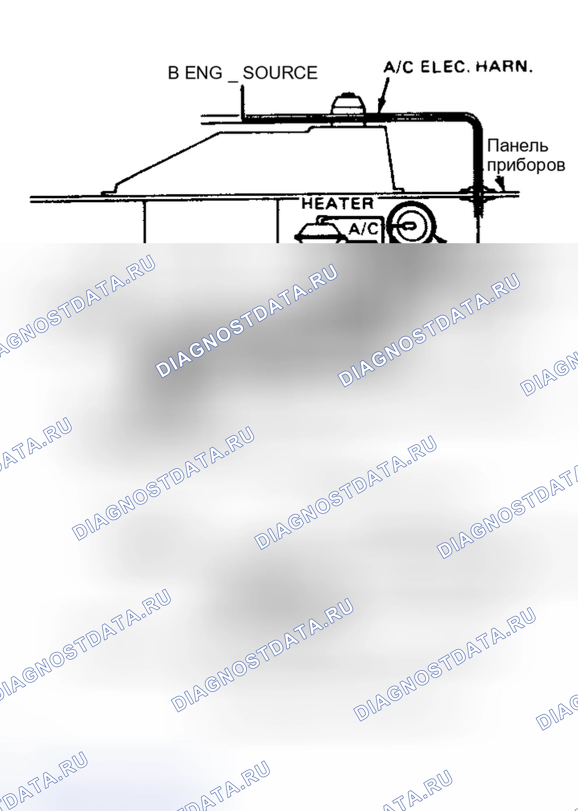 Рис. 14: Вакуумная диаграмма Somerset Regal кондиционер. Pontiac Fiero I