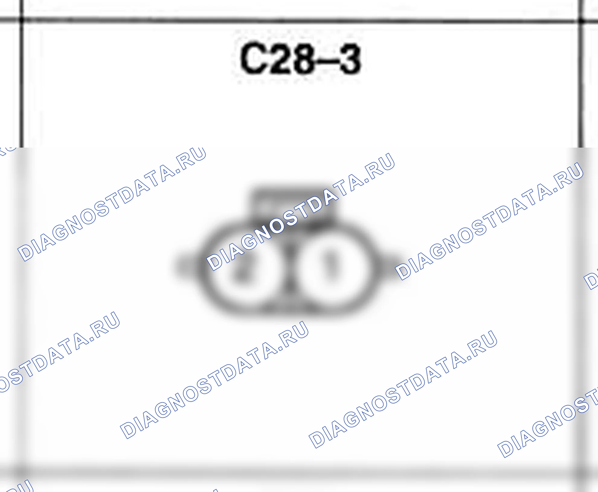 Распиновка разъёма C28-3 — жгута управления. Hyundai H-1 A1
