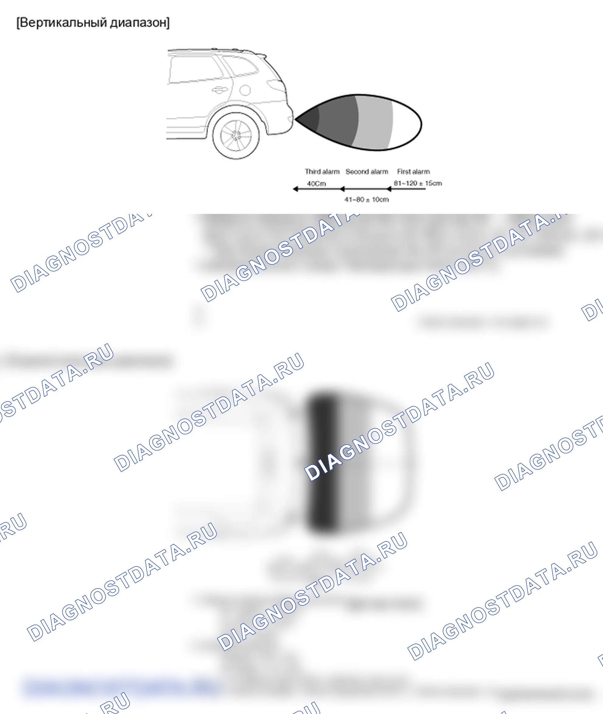 Описание: Датчик помощи при парковке. Hyundai Santa Fe CM