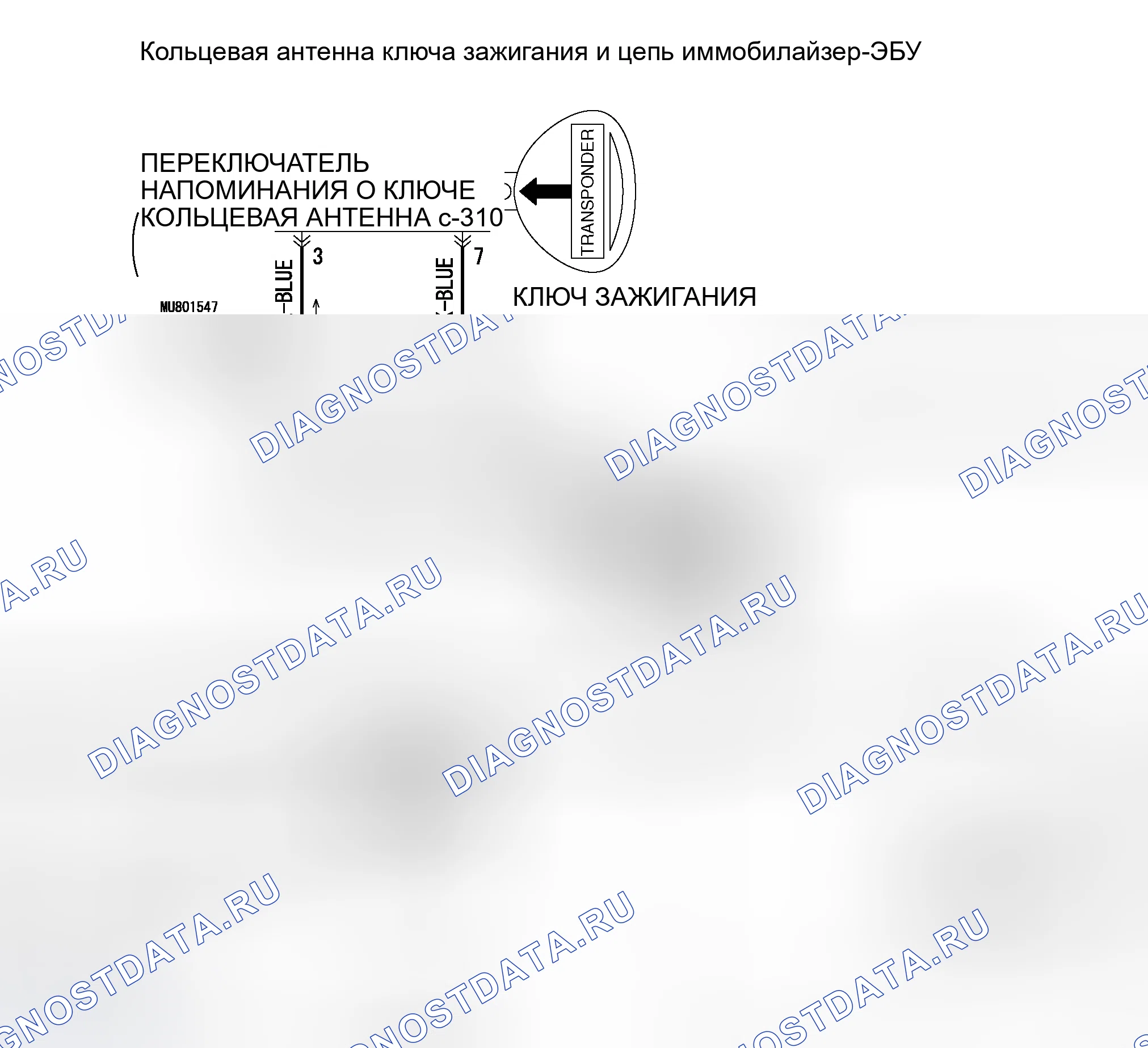 Рис. 17: расшифровка кода ошибки B1702: ошибка приема данных транспондера. Honda Fit Aria I