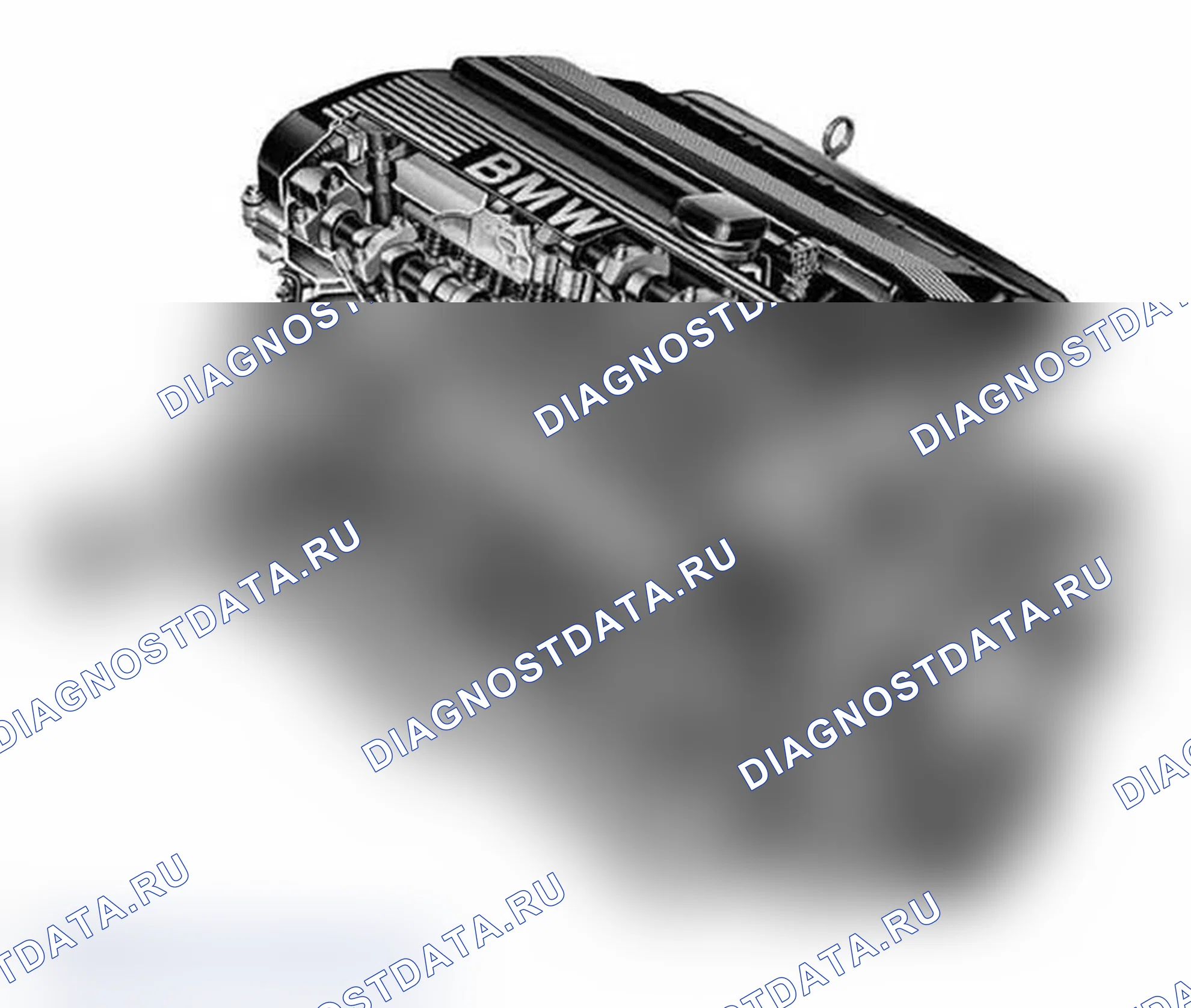 Рис. 1: Основные измерения двигателя. BMW X5 M E70