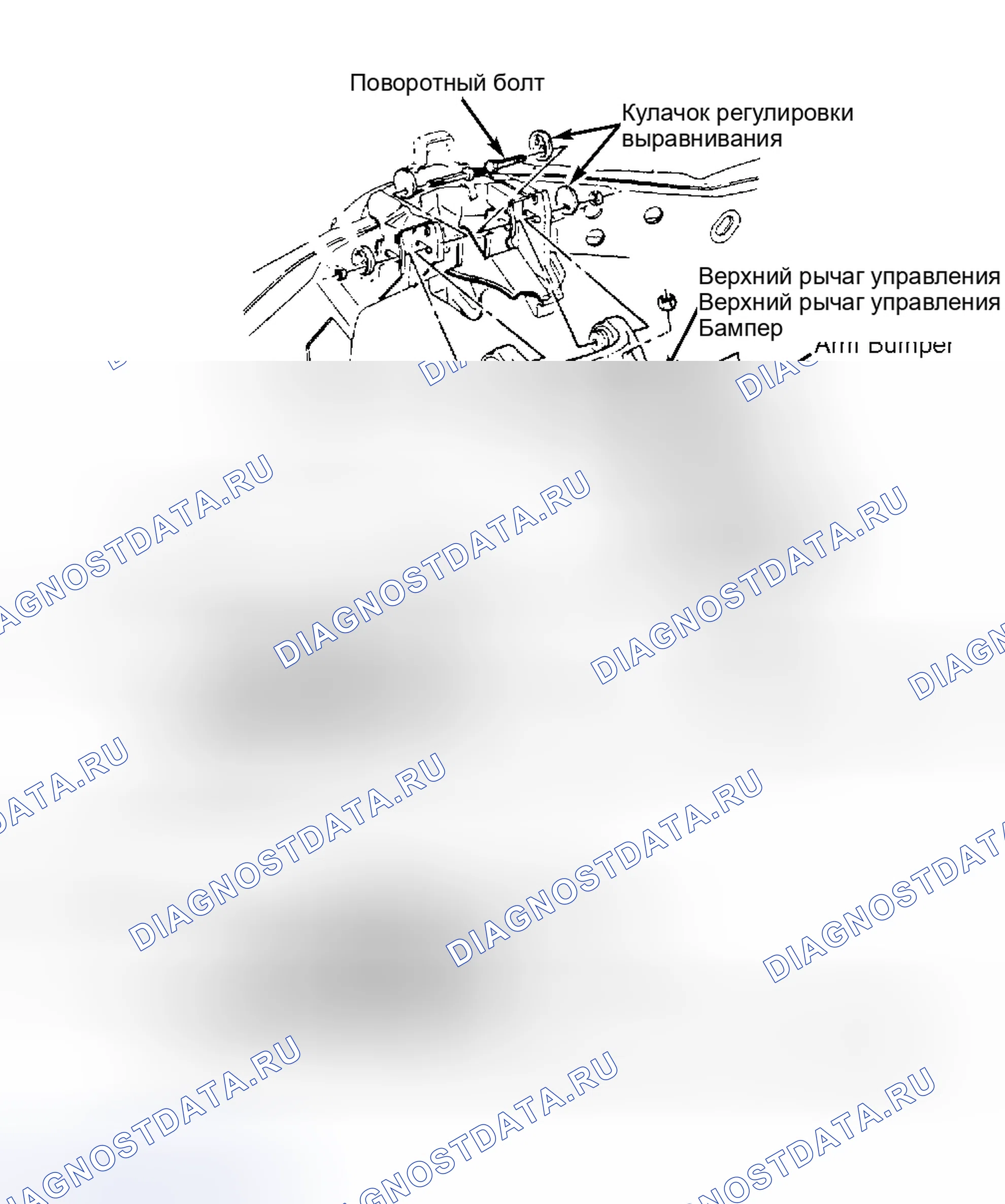 Рис. 13: Вид поворотного кулака и ступицы/подшипника в сборе При снятии поворотного кулака ослабьте натяжение торсиона по мере необходимости, чтобы облегчить снятие кулака.. Chevrolet S10 Pickup 