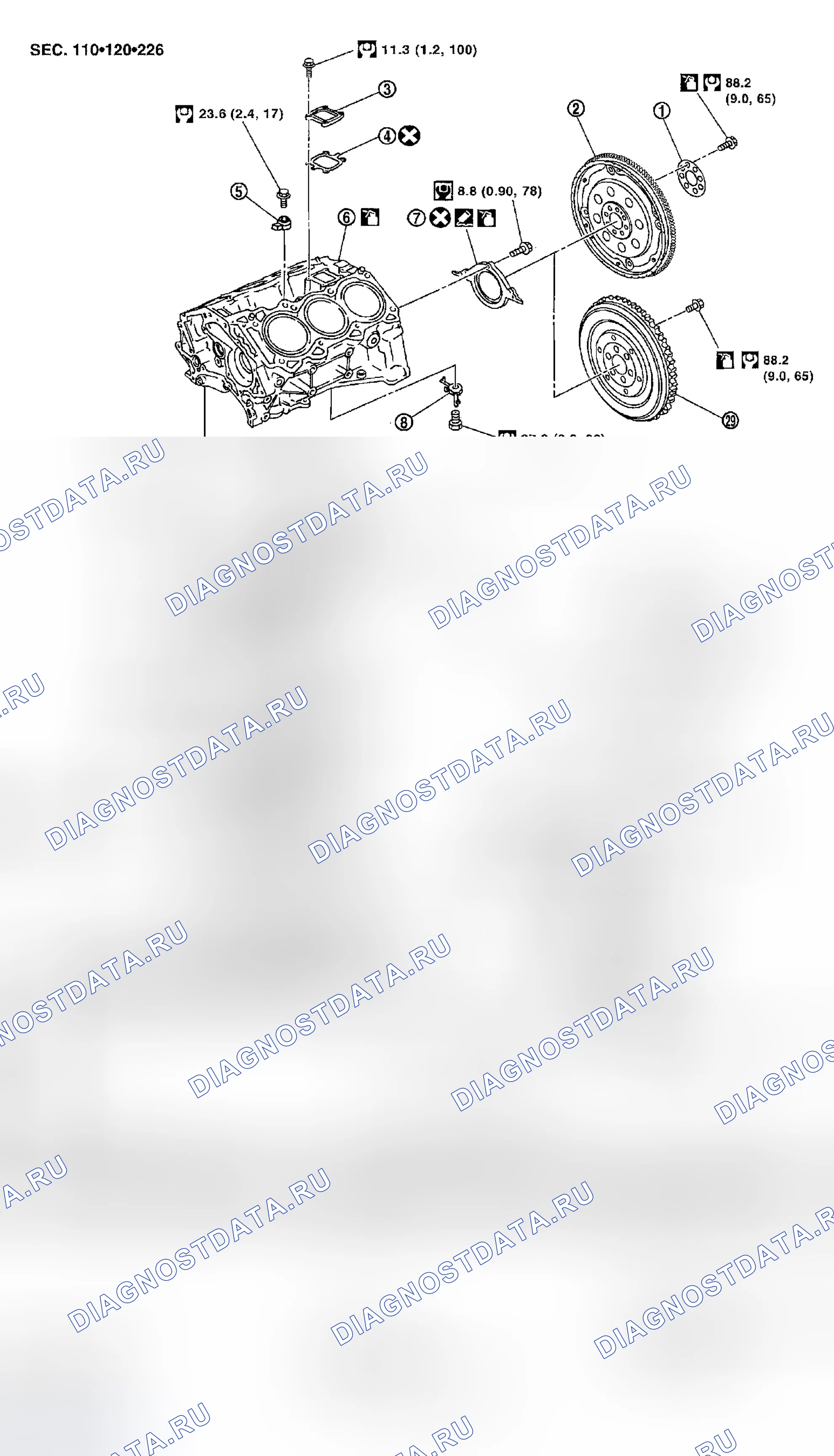 Рис. 1195: Разборка и сборка. Infiniti G35 III