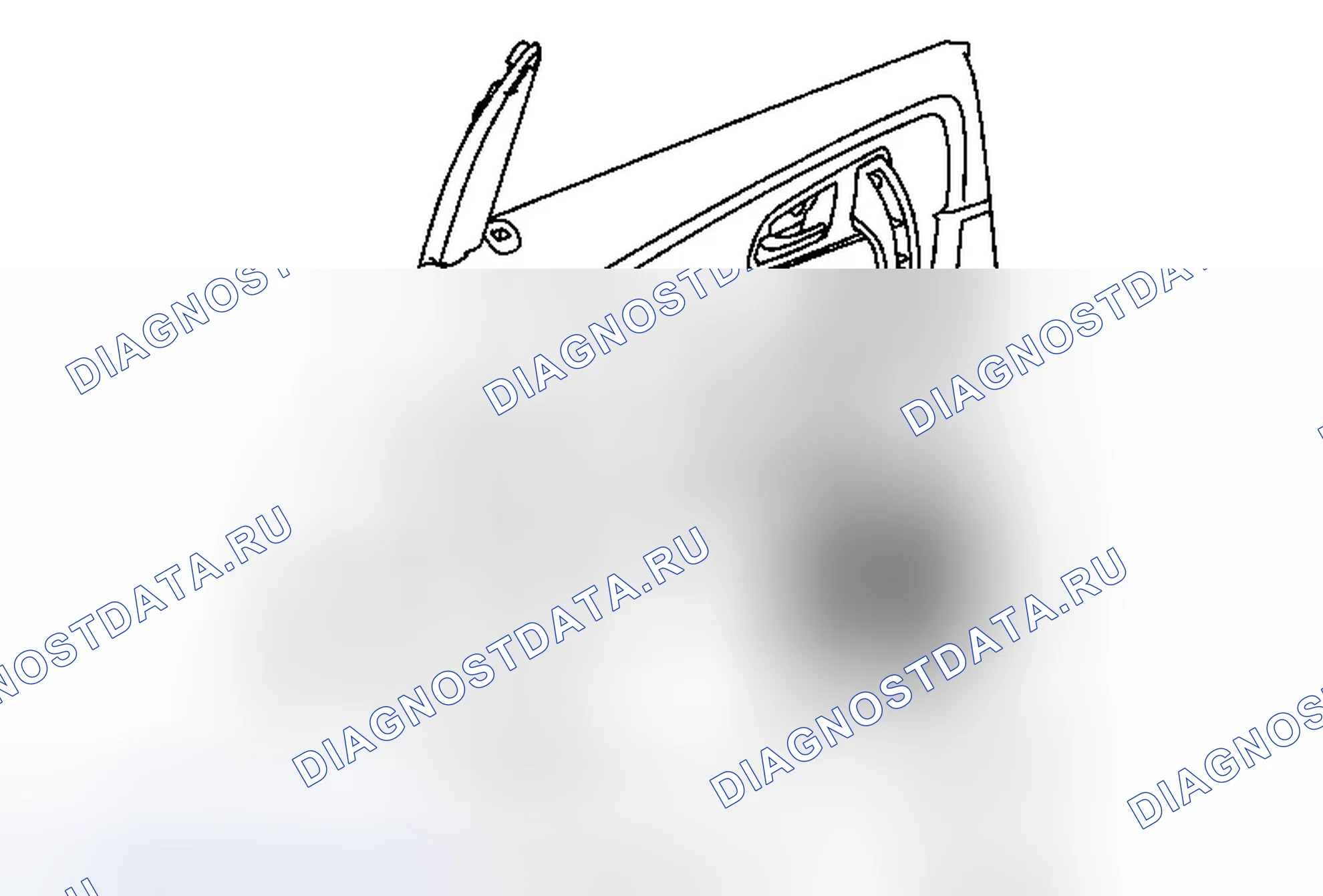 Рис. 9: Замена переключателя заднего окна двери (Acadia). Chevrolet Traverse I