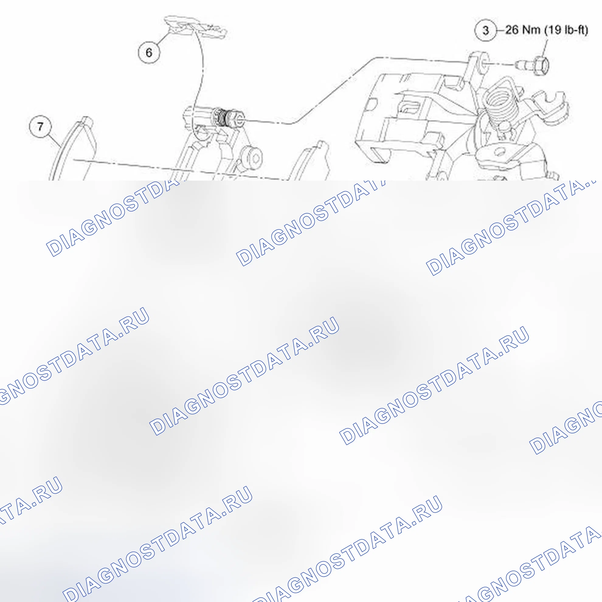 Рис. 10: Анкерная плита тормозного суппорта. Ford Fusion I рестайлинг