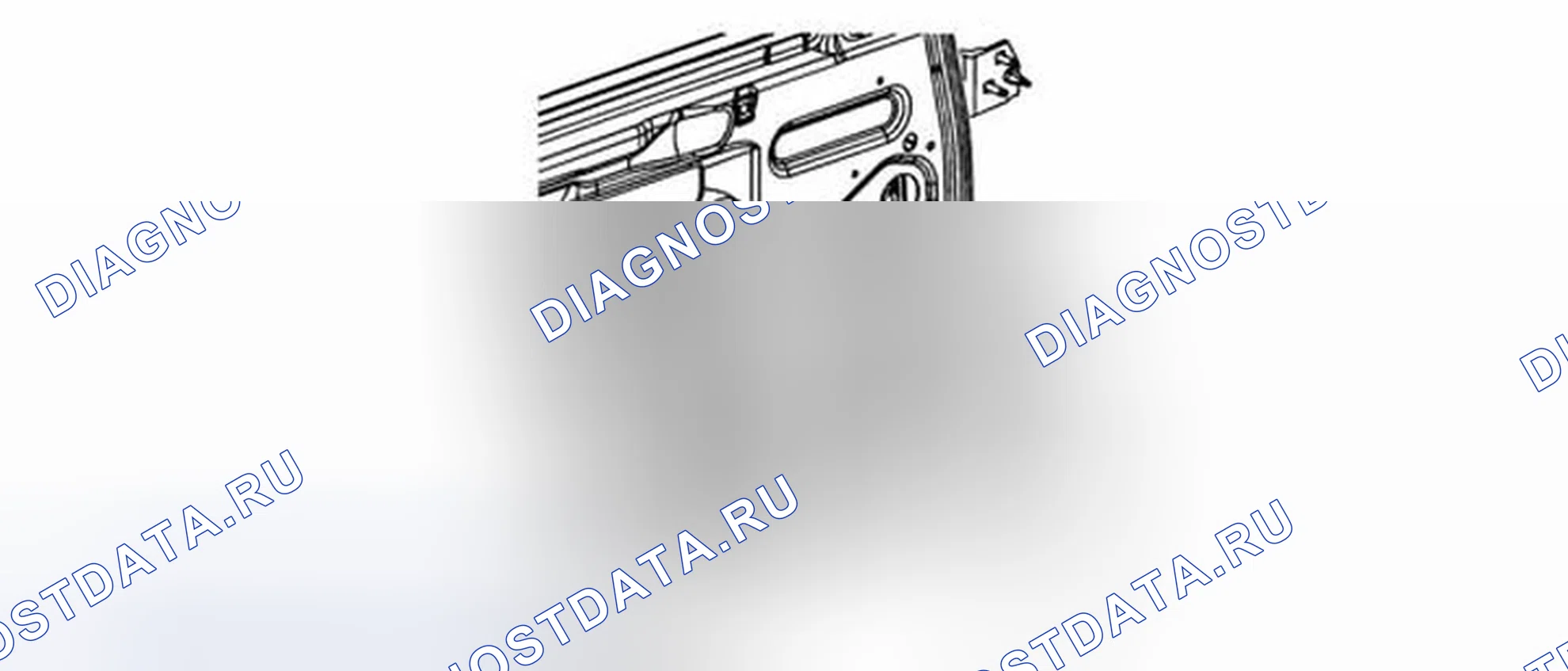 Рис. 12: Замена динамика передней дверцы радиоприемника. Chevrolet Impala IX