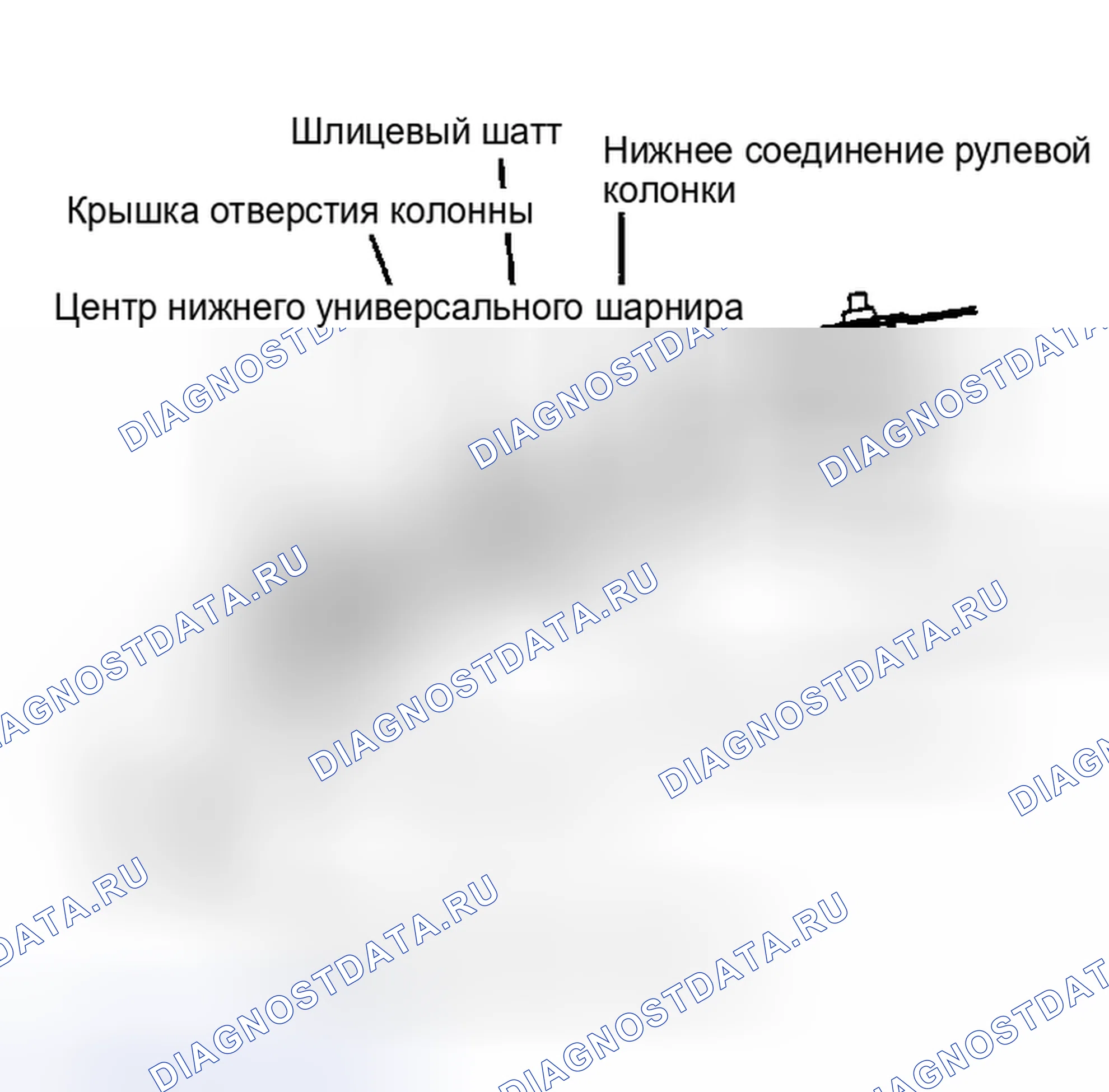 Рис. 1: Pulsar Nx, Sentra, Stanza и 200SX Нижняя рулевая колонка в сборе. Nissan Stanza II