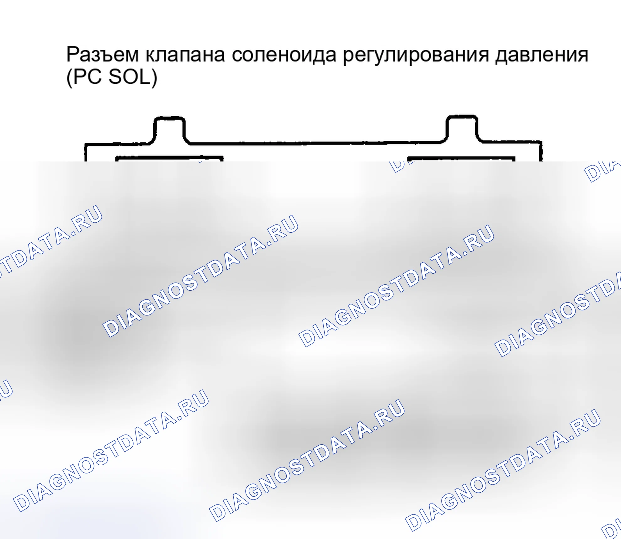 Рис. 228: ЭЛЕКТРОМАГНИТНЫЙ КЛАПАН РЕГУЛИРОВАНИЯ ДАВЛЕНИЯ (PC SOL). Chevrolet Chevy Express G1500 