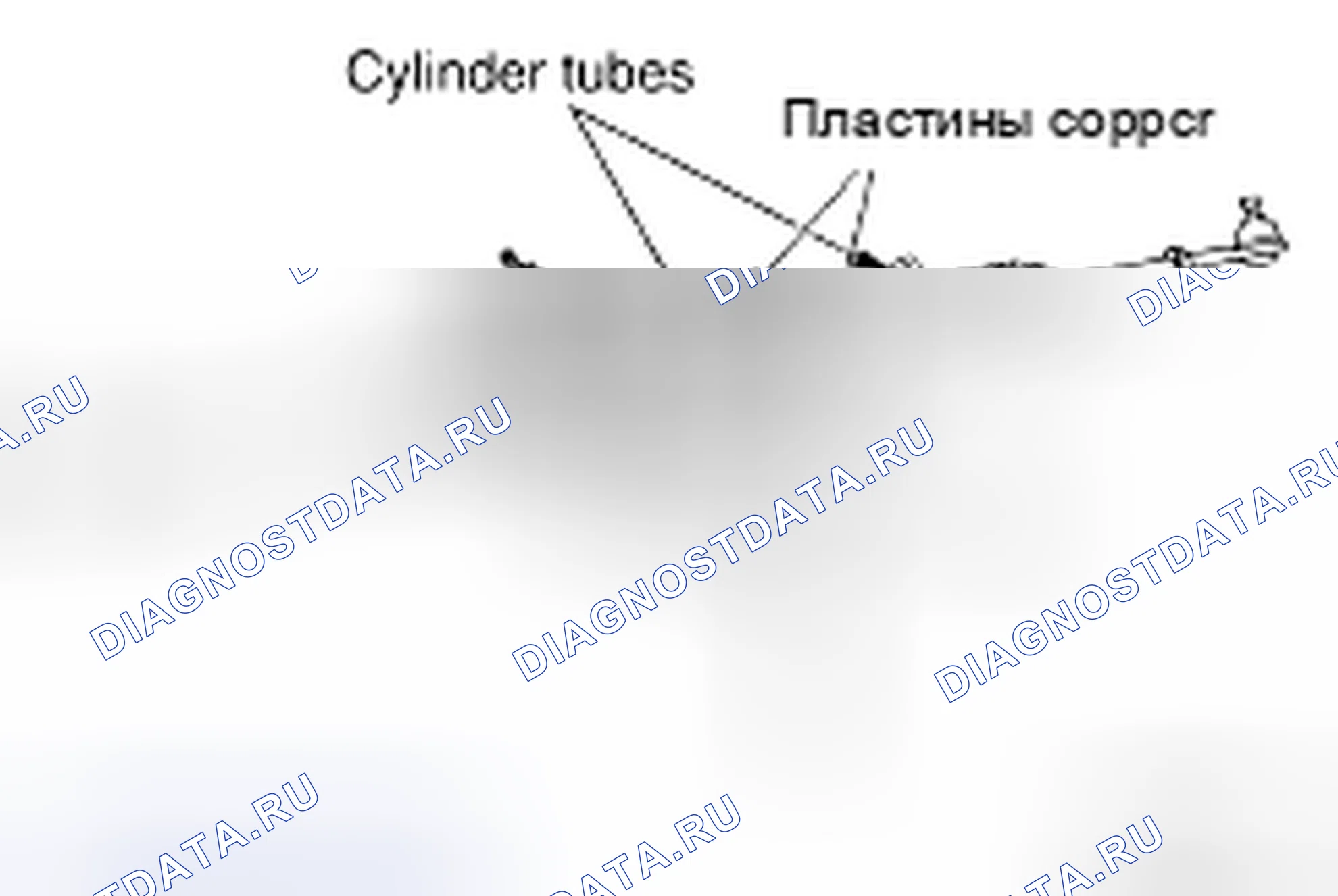Рис. 38: Идентификация цилиндрических трубок. Nissan 350Z I рестайлинг