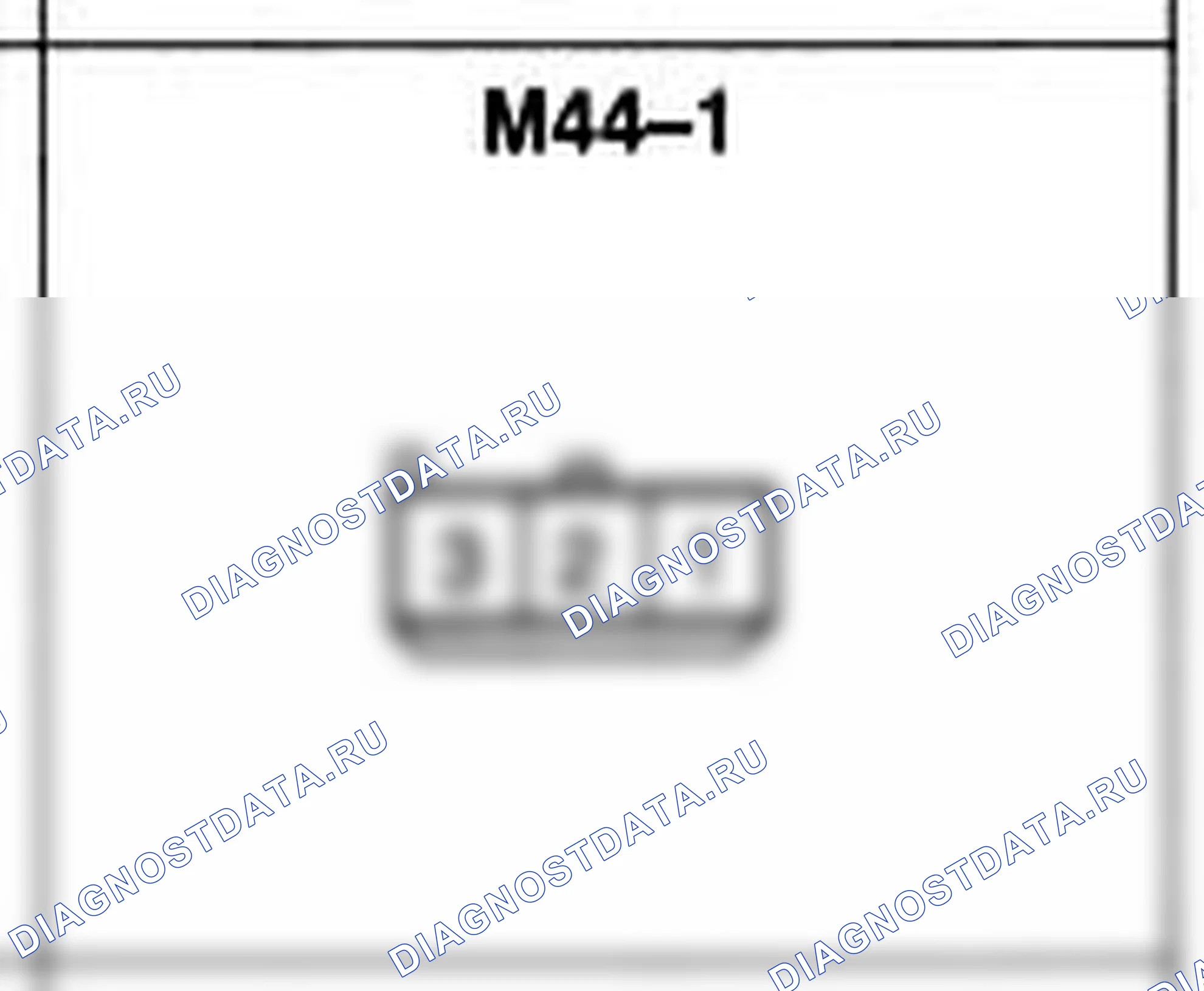 Распиновка разъёма M44-1 — основного жгута. Hyundai Atos MX