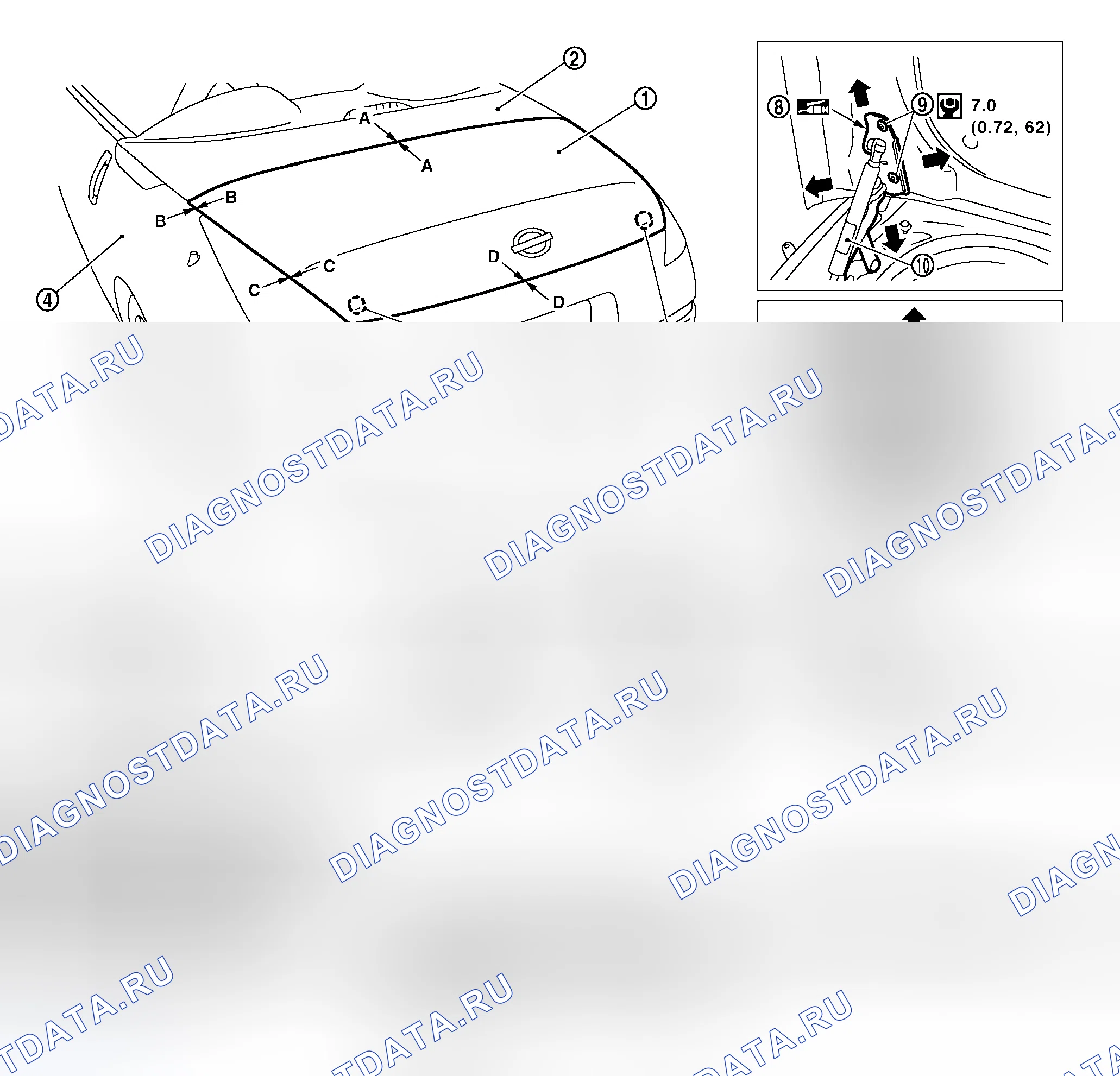 Рис. 228: Регулировка фитинга. Honda Logo I