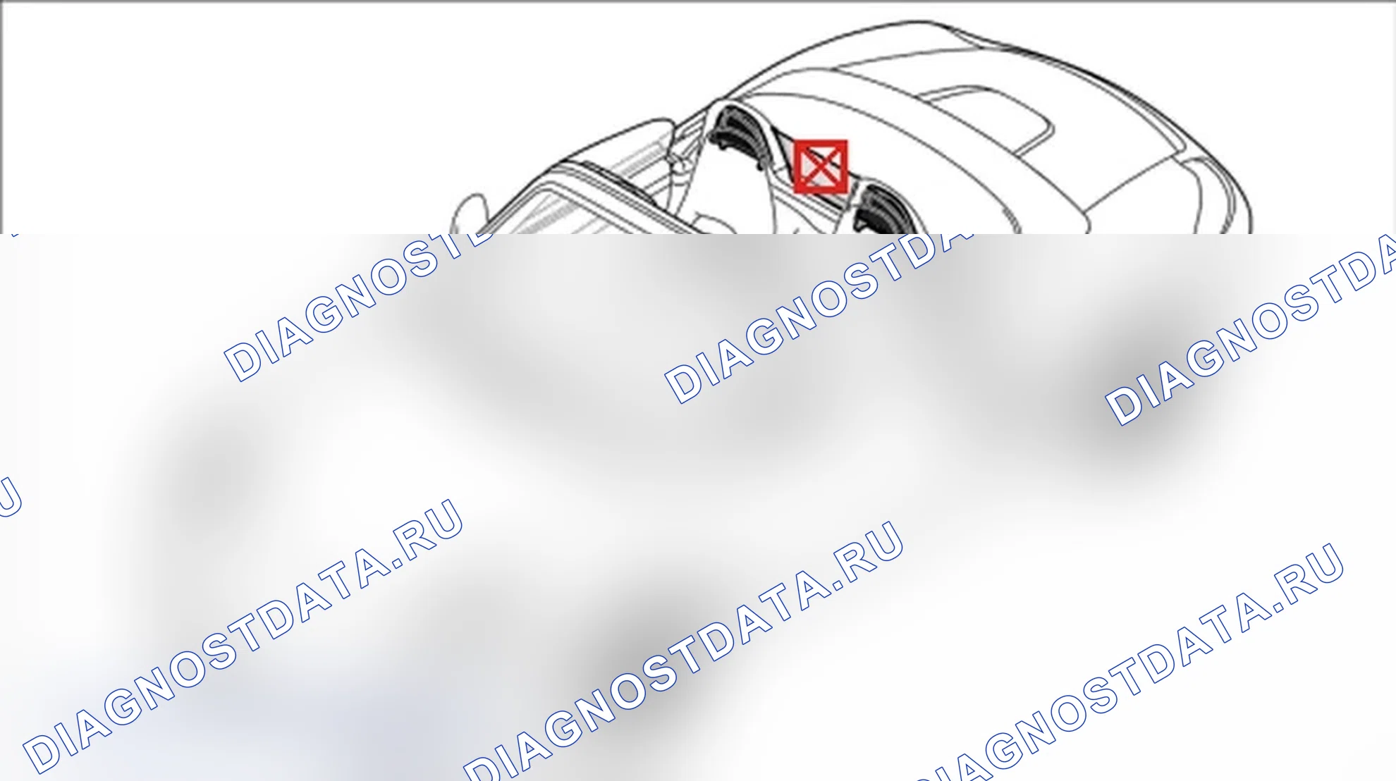 Рис. 97: Удаление windstop. Porsche Boxster S 987