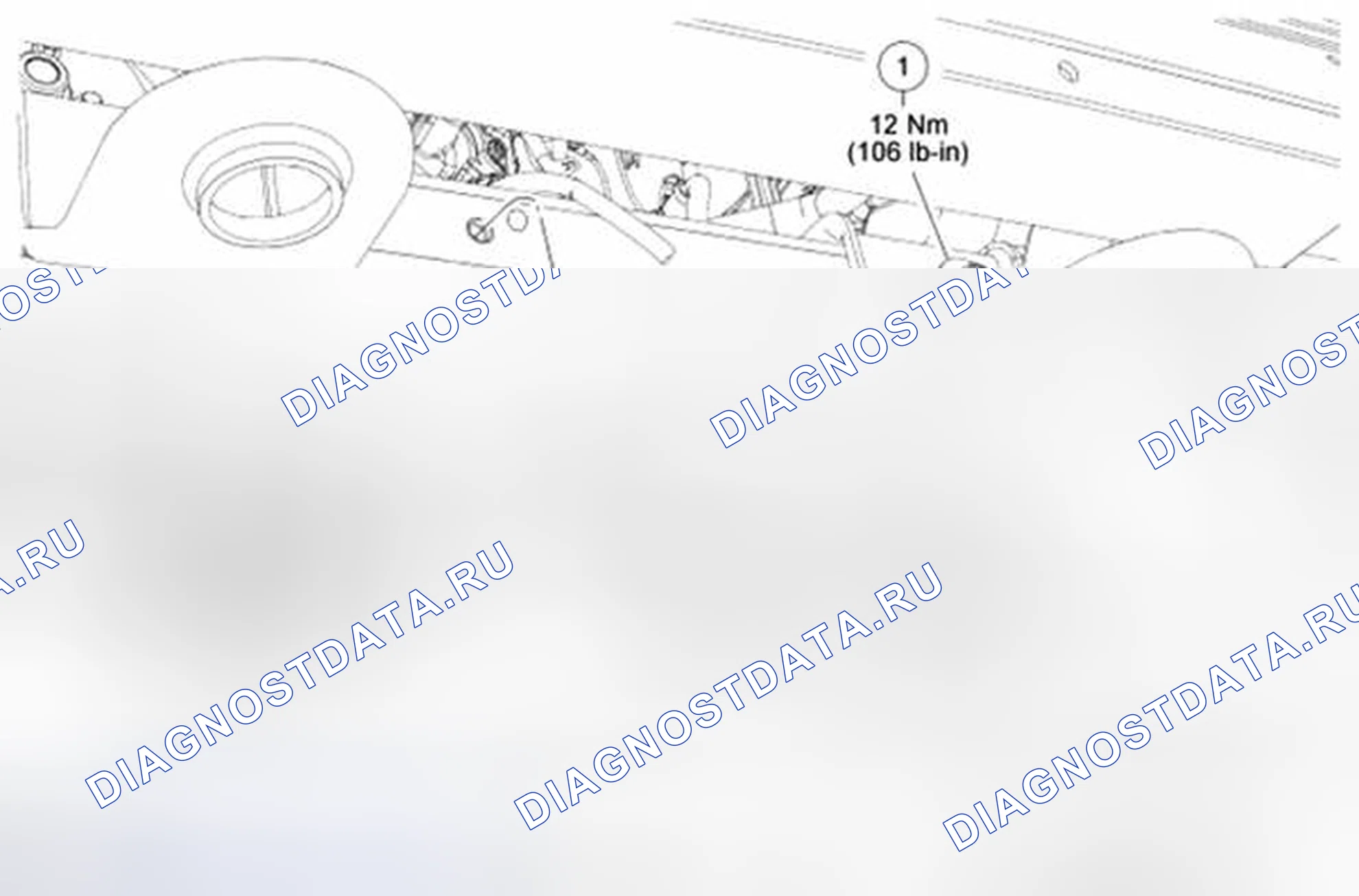 Рис. 72: Датчик силы удара спереди. Ford Pickup F250 Super Duty II