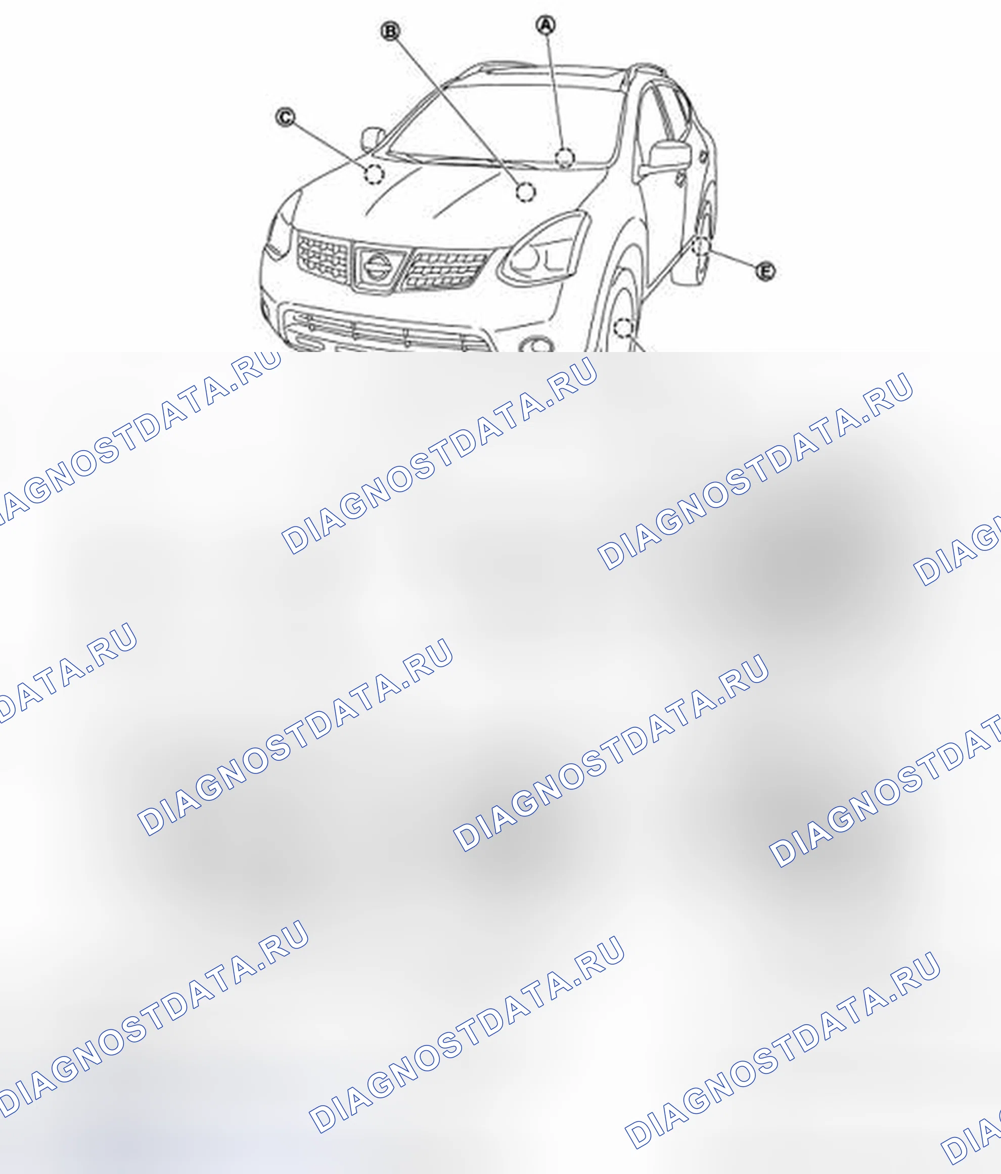 Рис. 3: Расположение компонентов. Honda Saber I