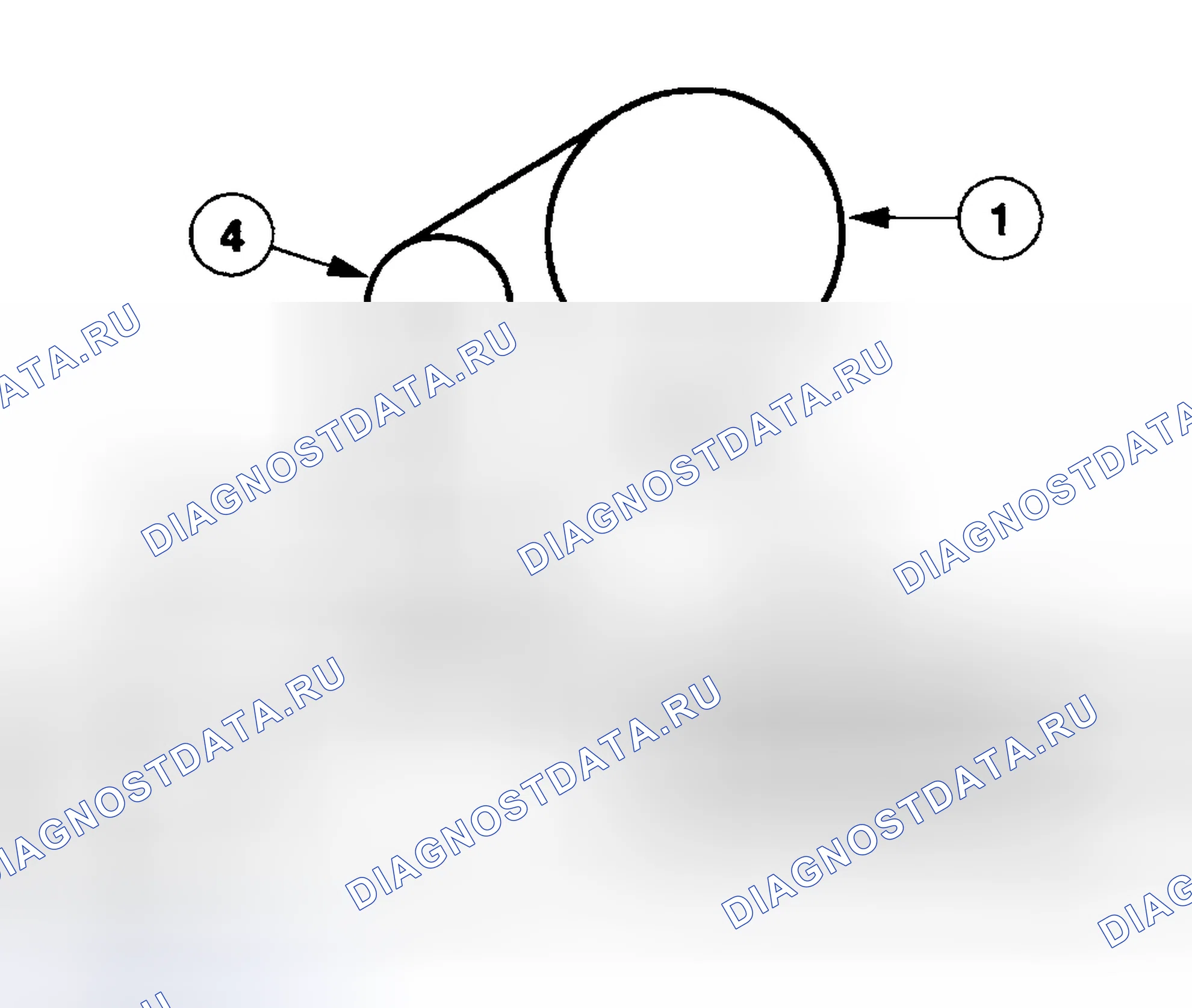 Рис. 14: РАЗВОДКА СЕРПАНТИННОГО РЕМНЯ (3.0L V6 VIN " S " - КРОМЕ LS - 2 ИЗ 2). Hyundai ix25 I рестайлинг