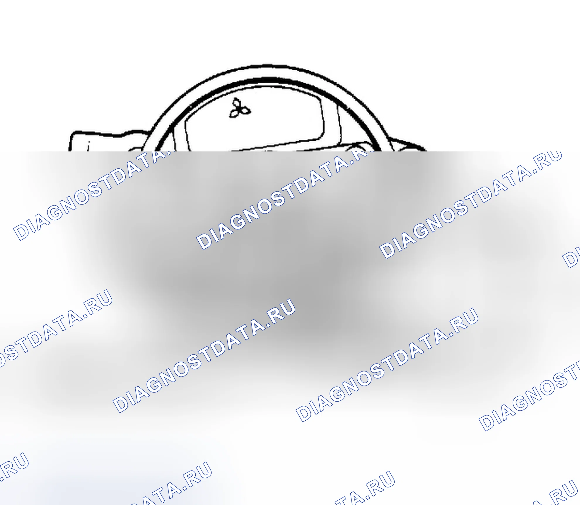 Рис. 5: Проверка сопротивления катушки датчика Прикрепите омметры к показанным точкам.. Dodge Ram I